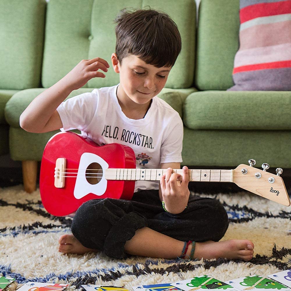 Loog Guitar Mini Acoustic Electric Learning Advanced Kids Toddlers