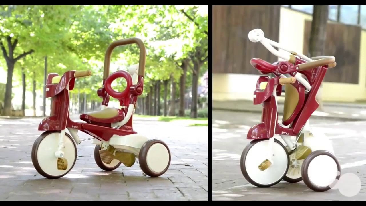 iimo USA foldable trike family kids toddler learning to ride