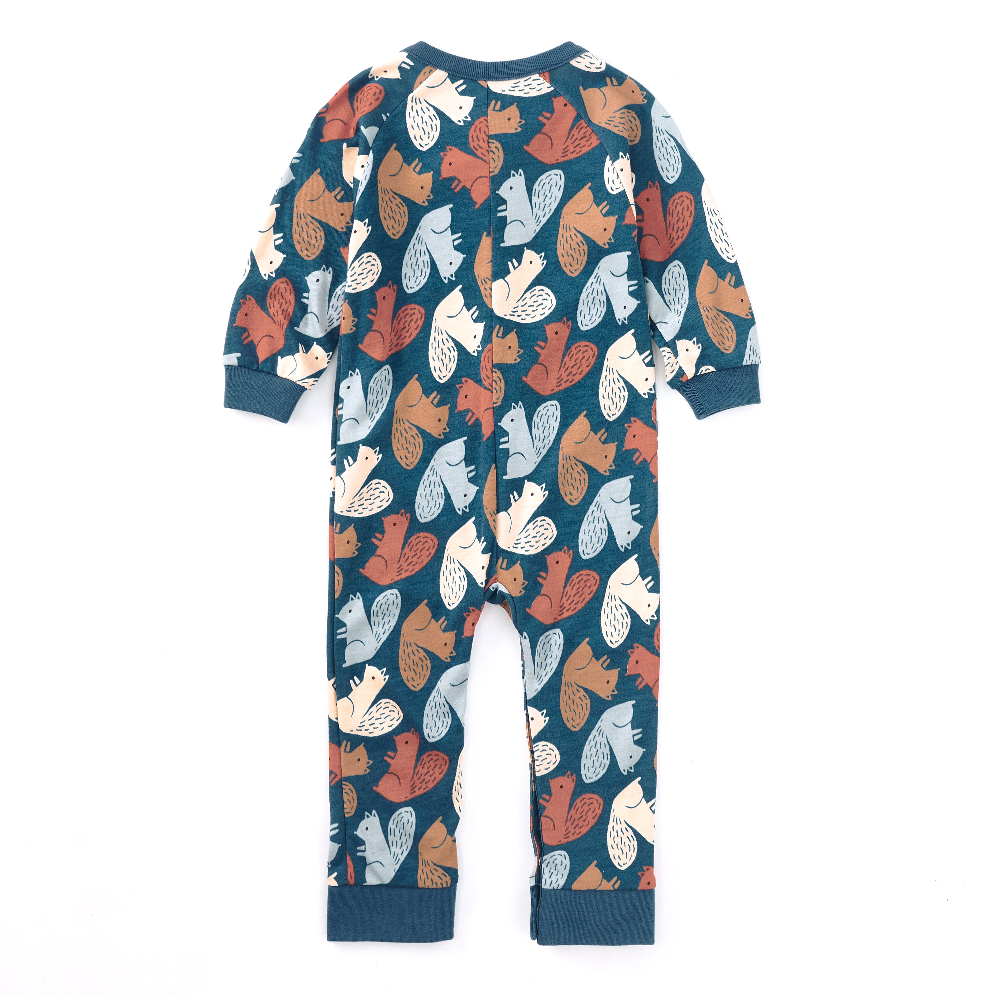 Bamboo Blend Kangaroo Romper - Squirrel Scurry