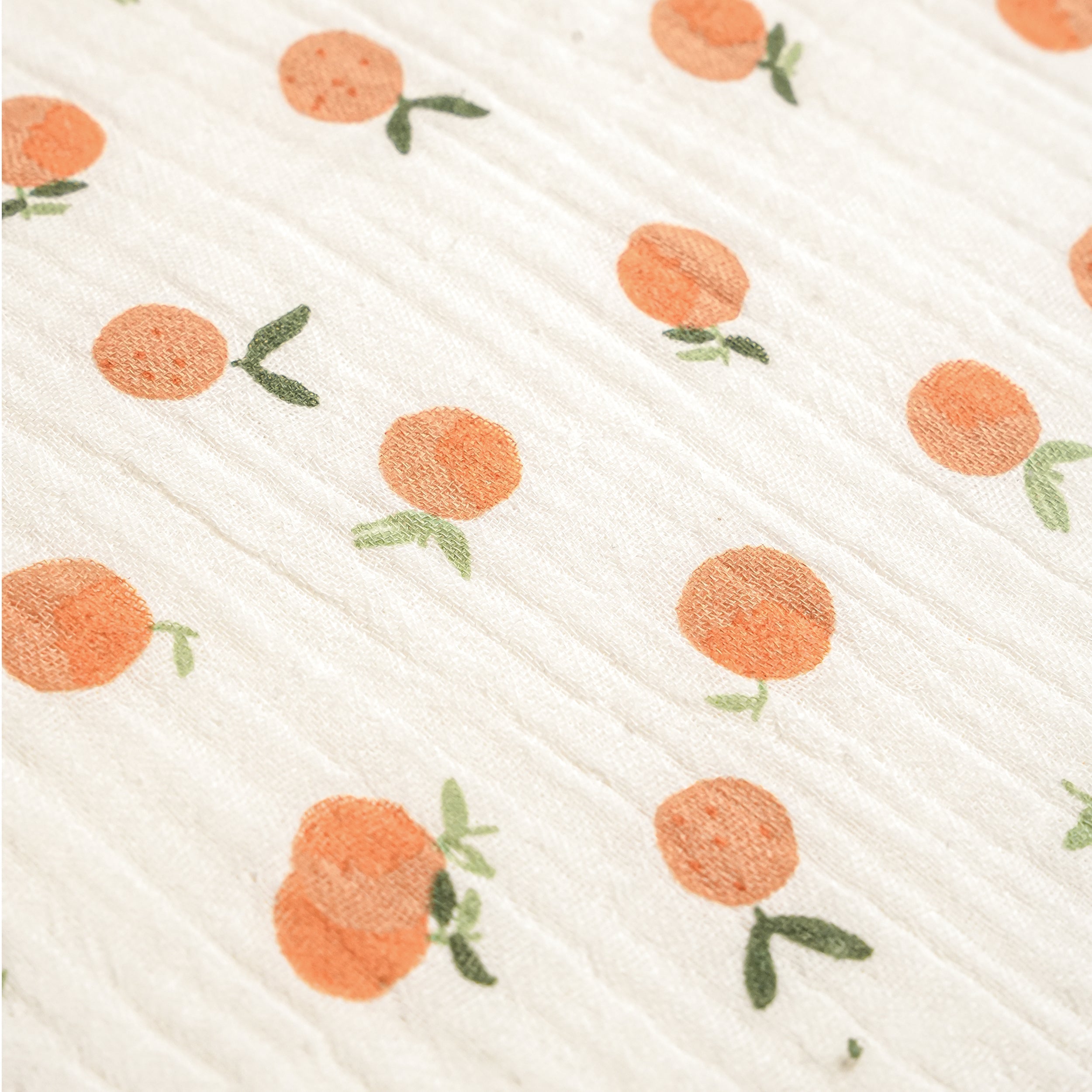 Organic Sleeveless Bubble Romper - Mandarin