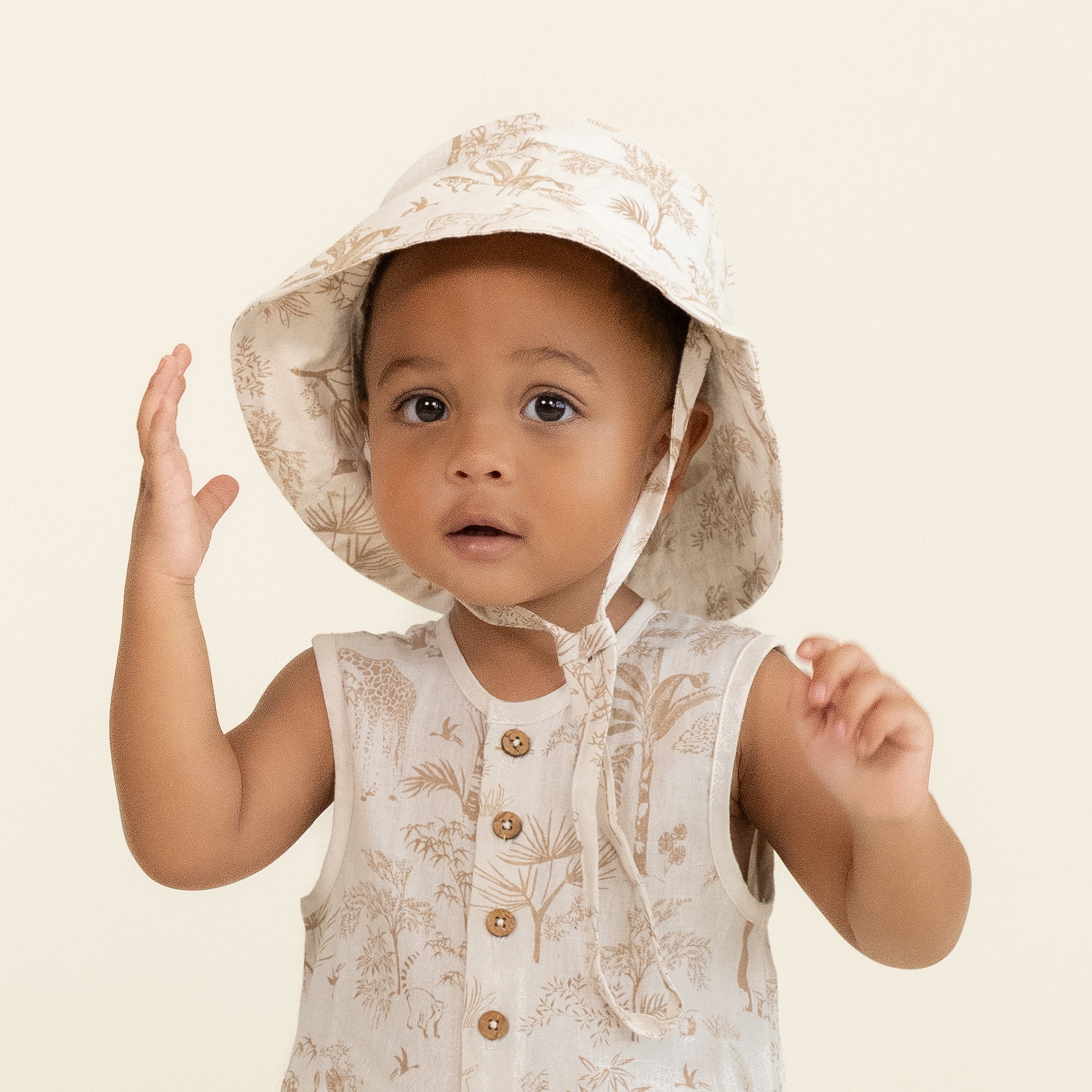 Organic Bucket Sun Hat - Wild Tropics