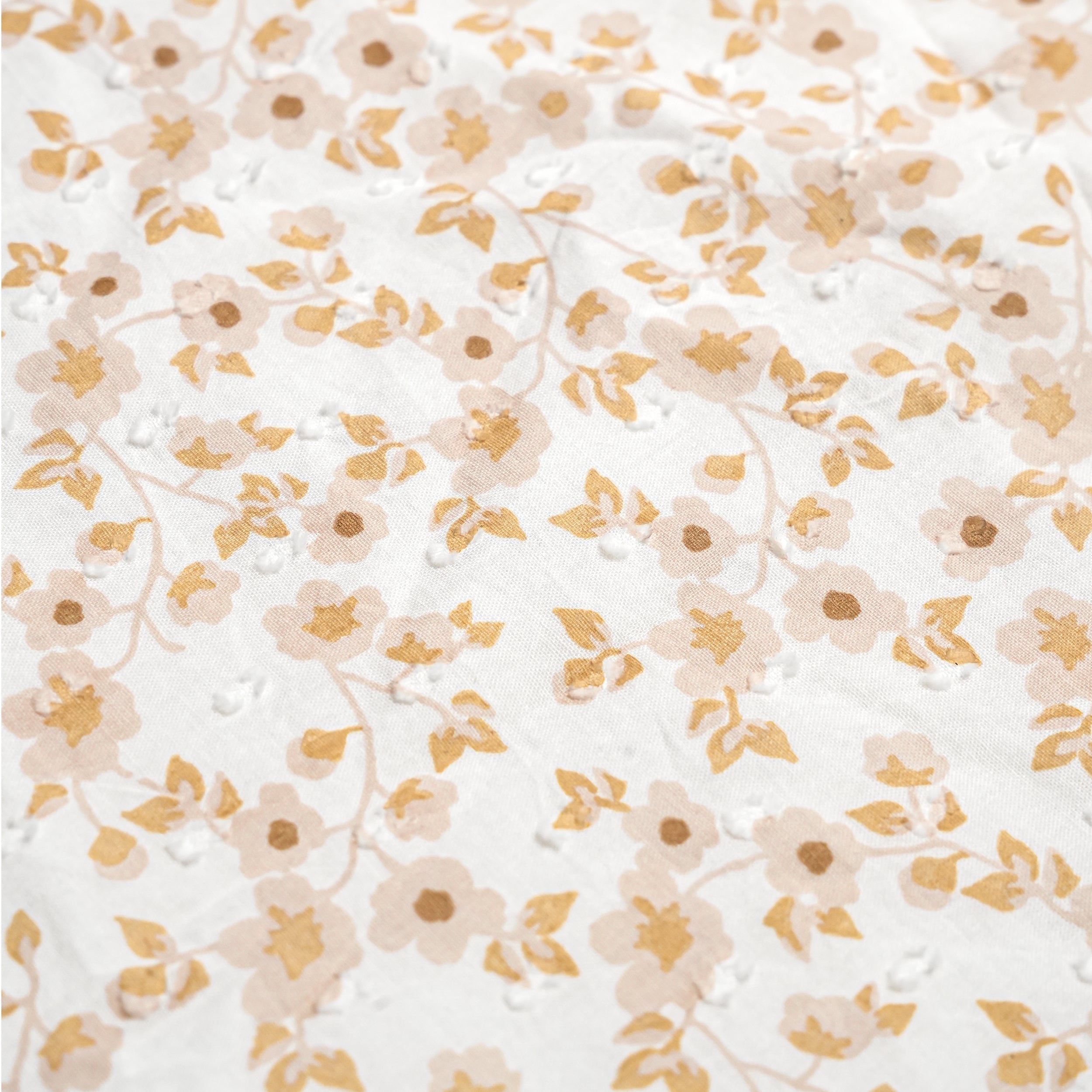 Organic Short Sleeve Flutter Dress - Gardenia