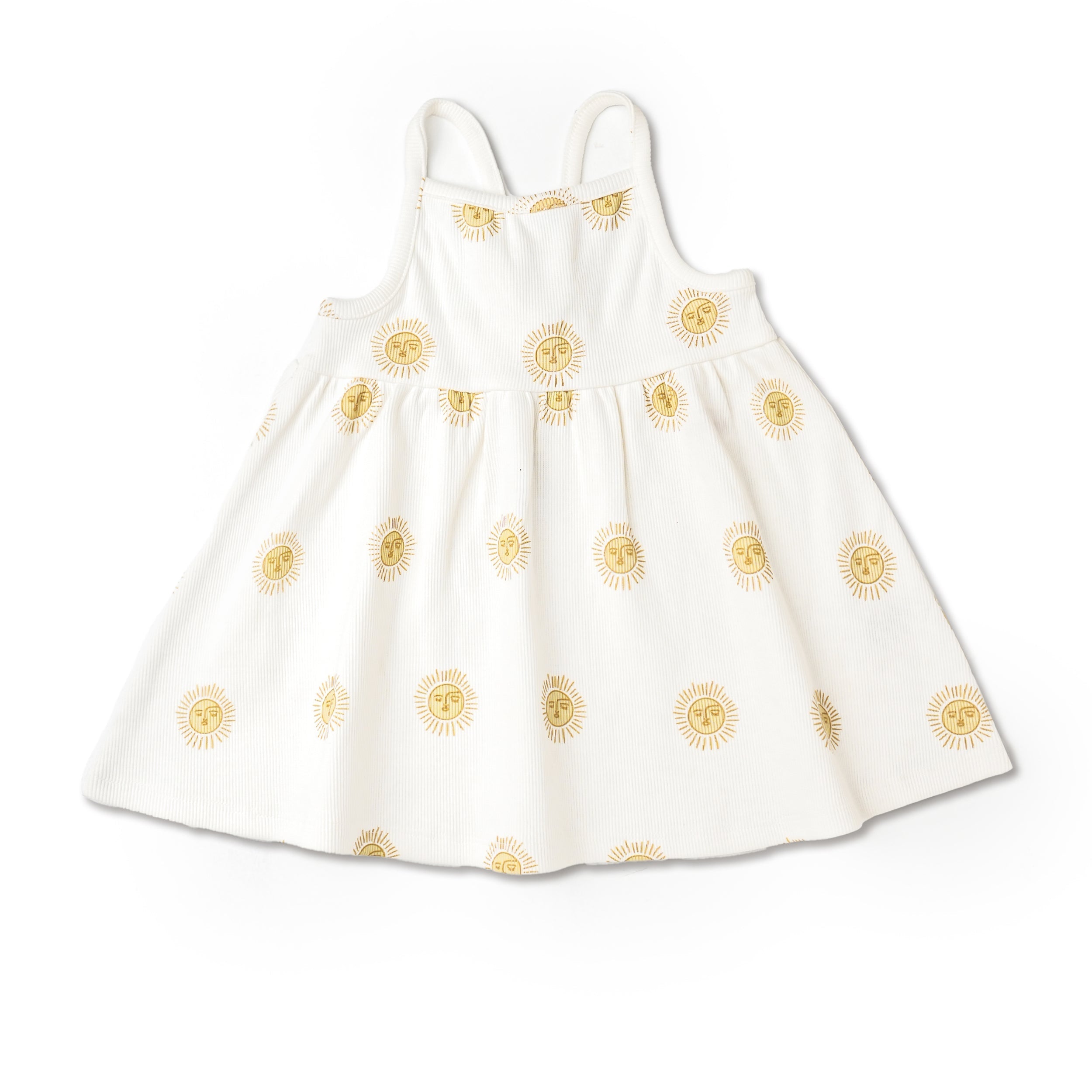 Organic Tie Back Strap Dress - Summer Sun