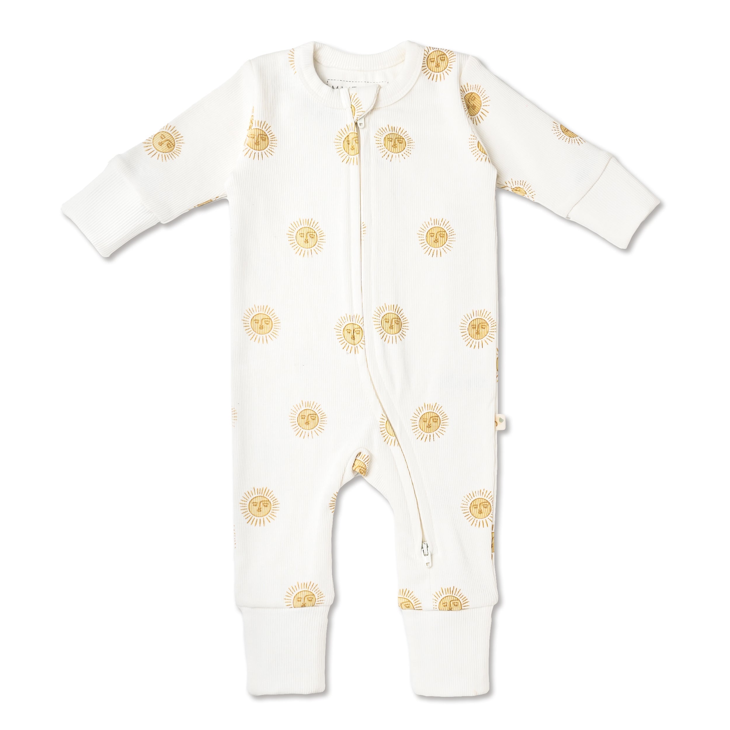 Organic 2-Way Zip Romper - Summer Sun