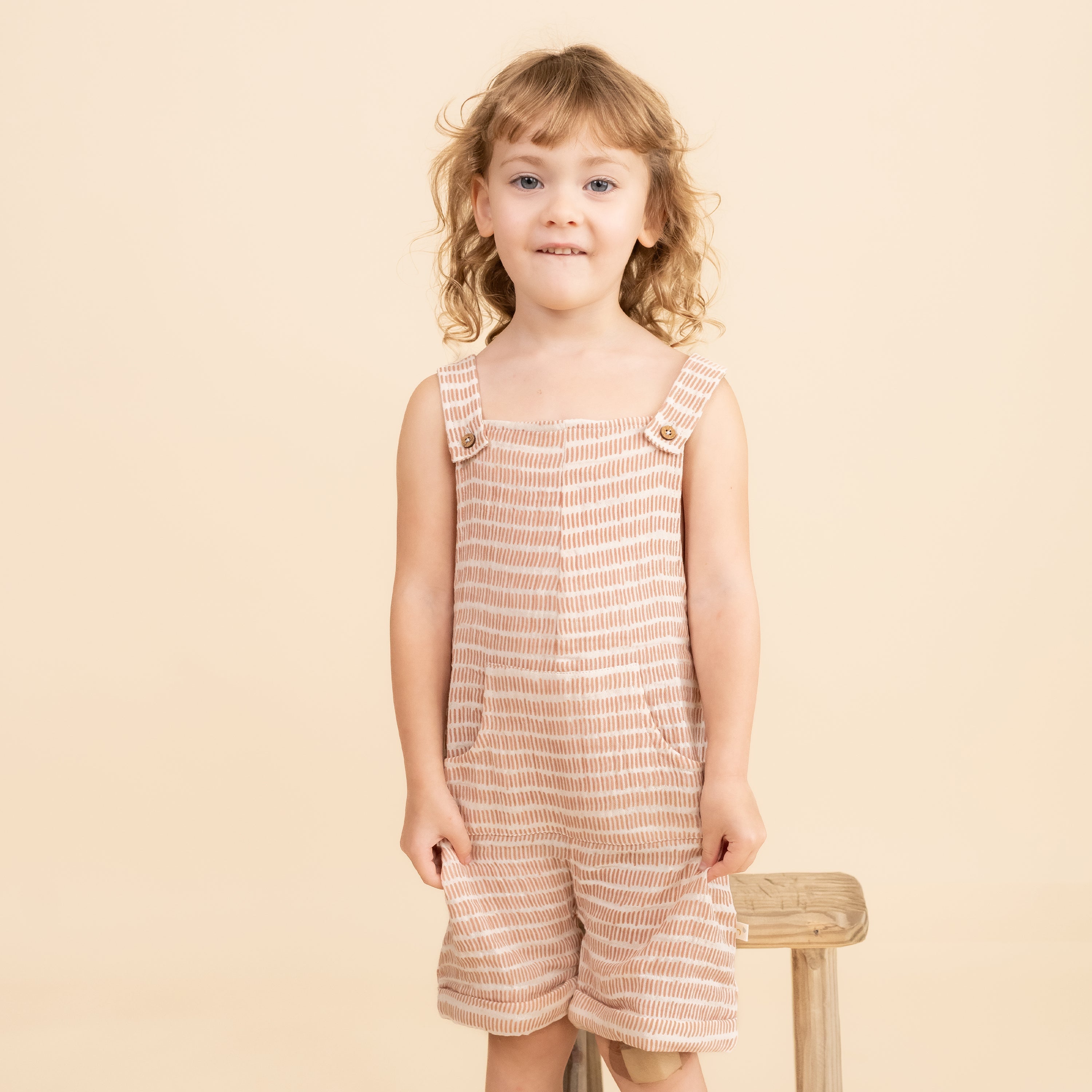 Organic Shortalls - Dash Lines
