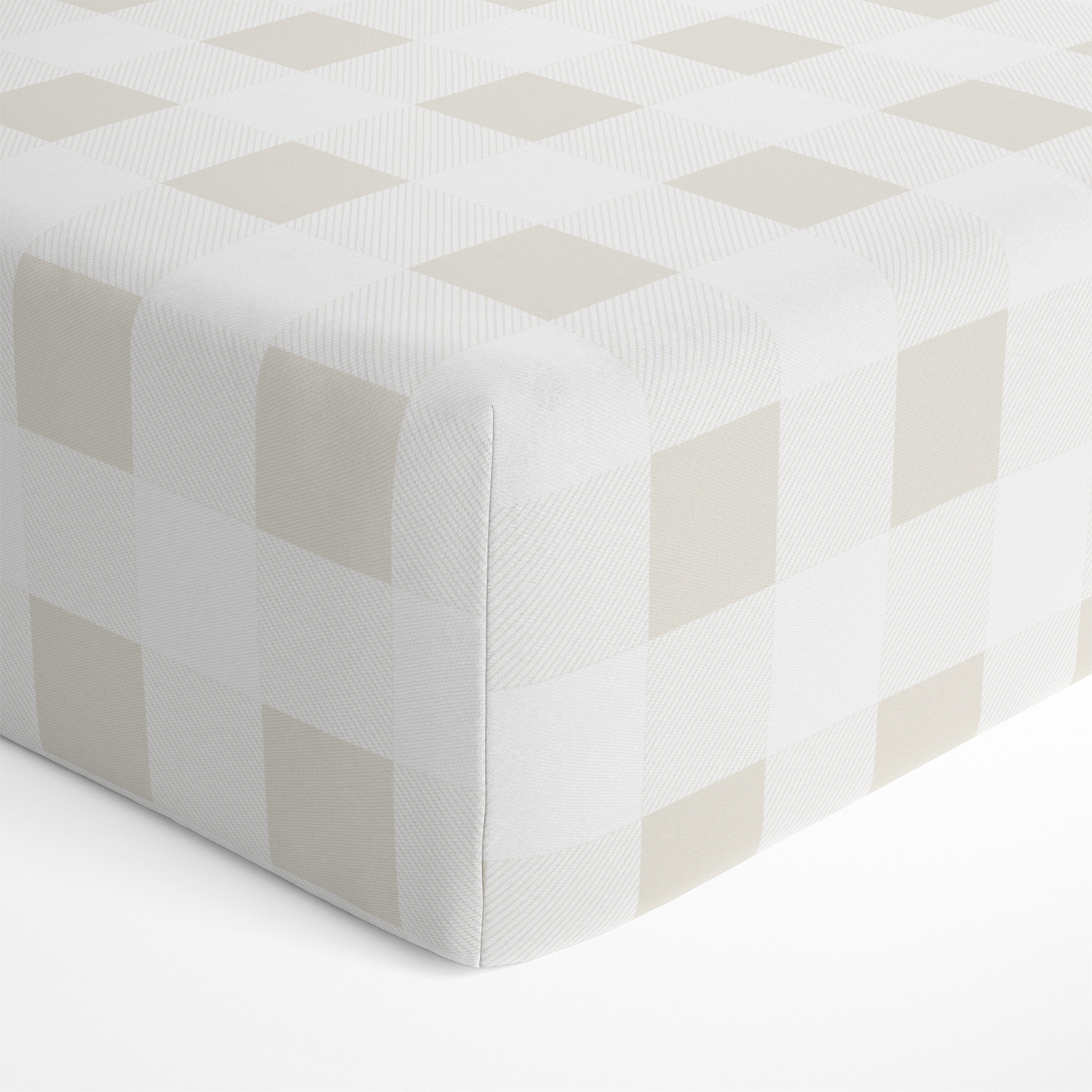 Organic Crib Sheet - Plaid Crib Sheet Makemake Organics