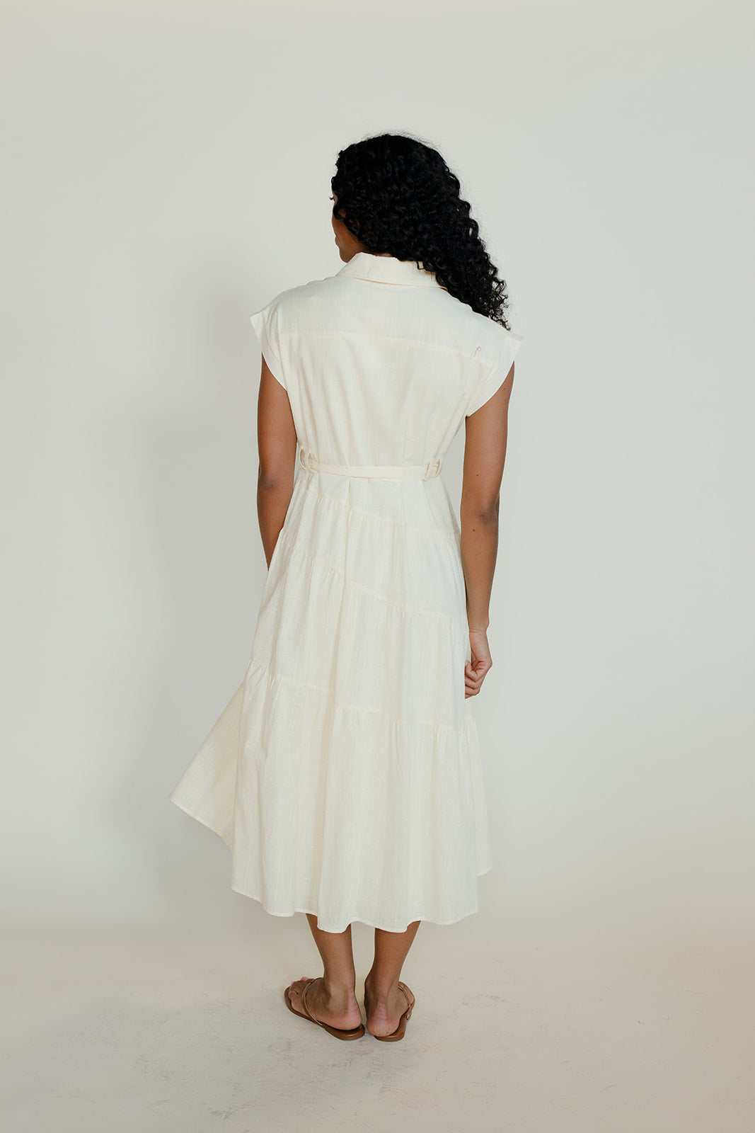 Rosy Posy Button Midi