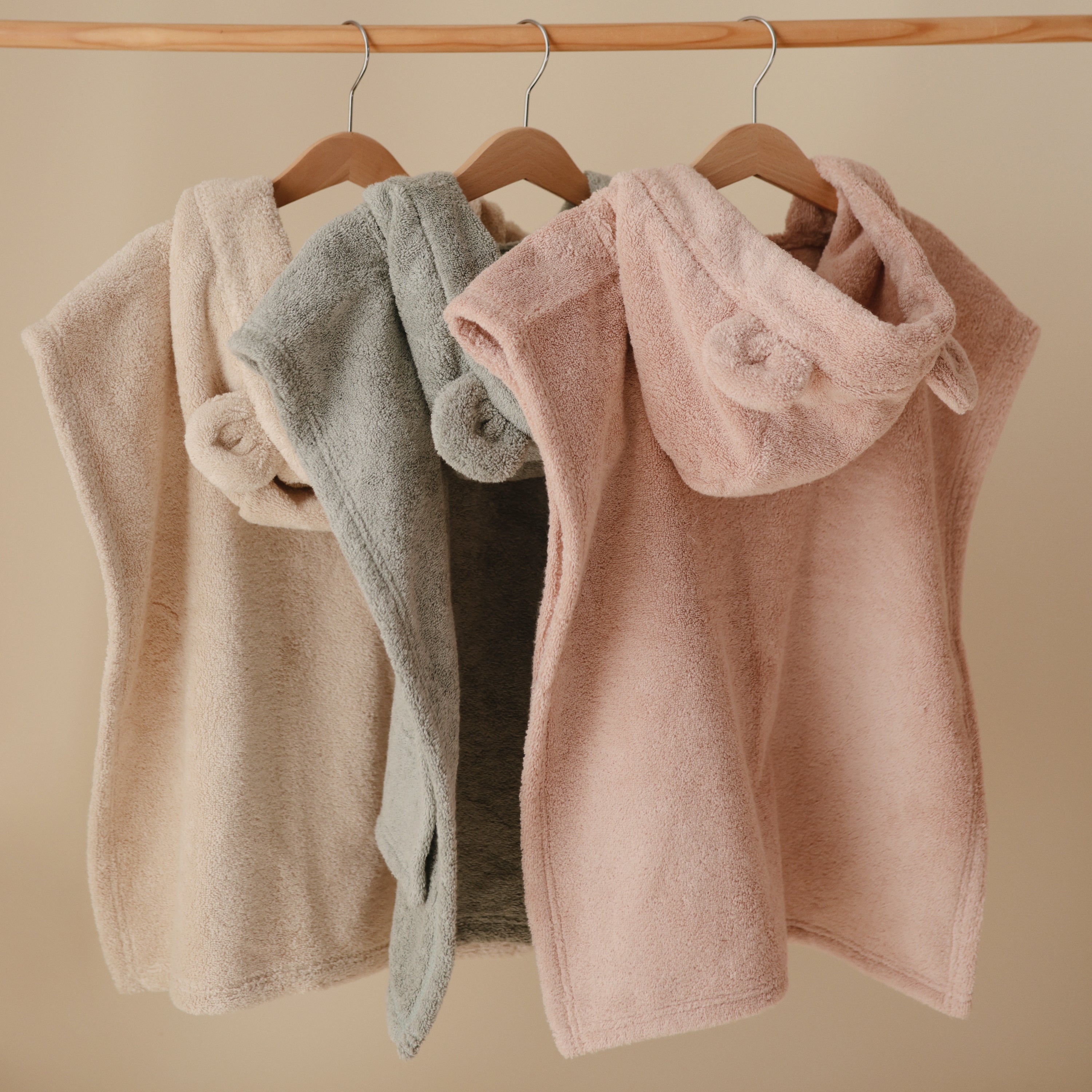 Bear Poncho Towel Hooded Towel Mushie