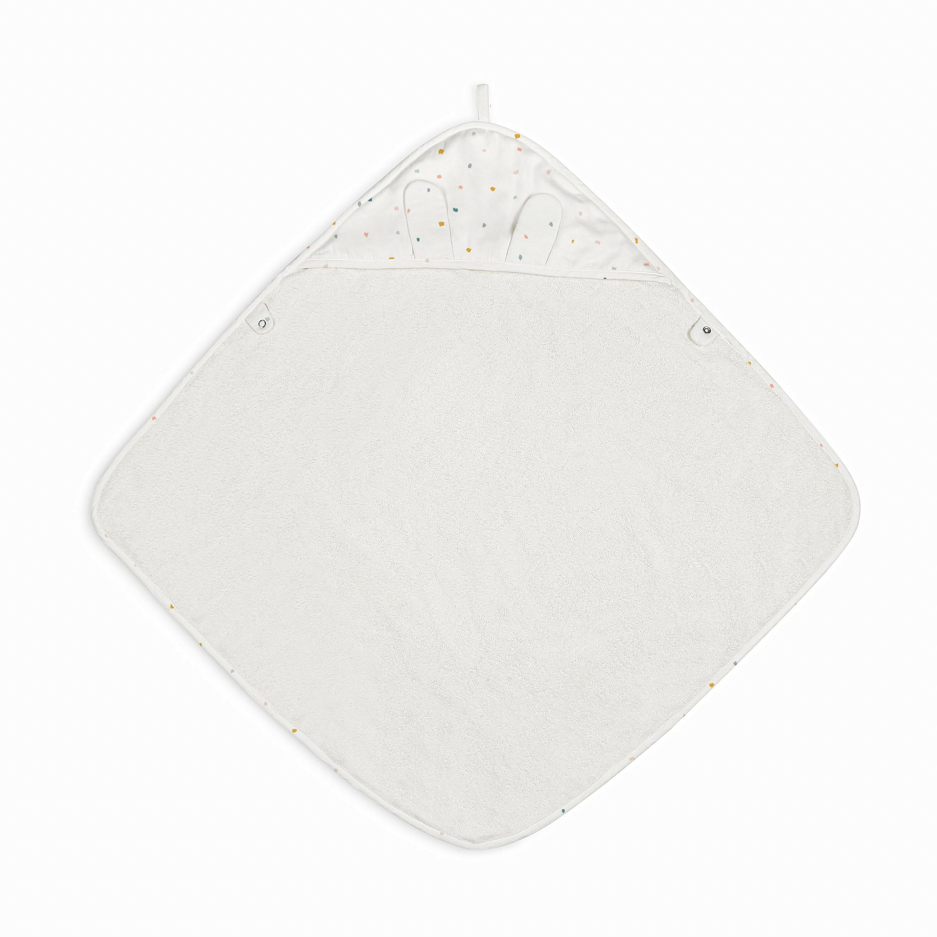 Organic Baby Towel - Dotty Hooded Towel Makemake Organics