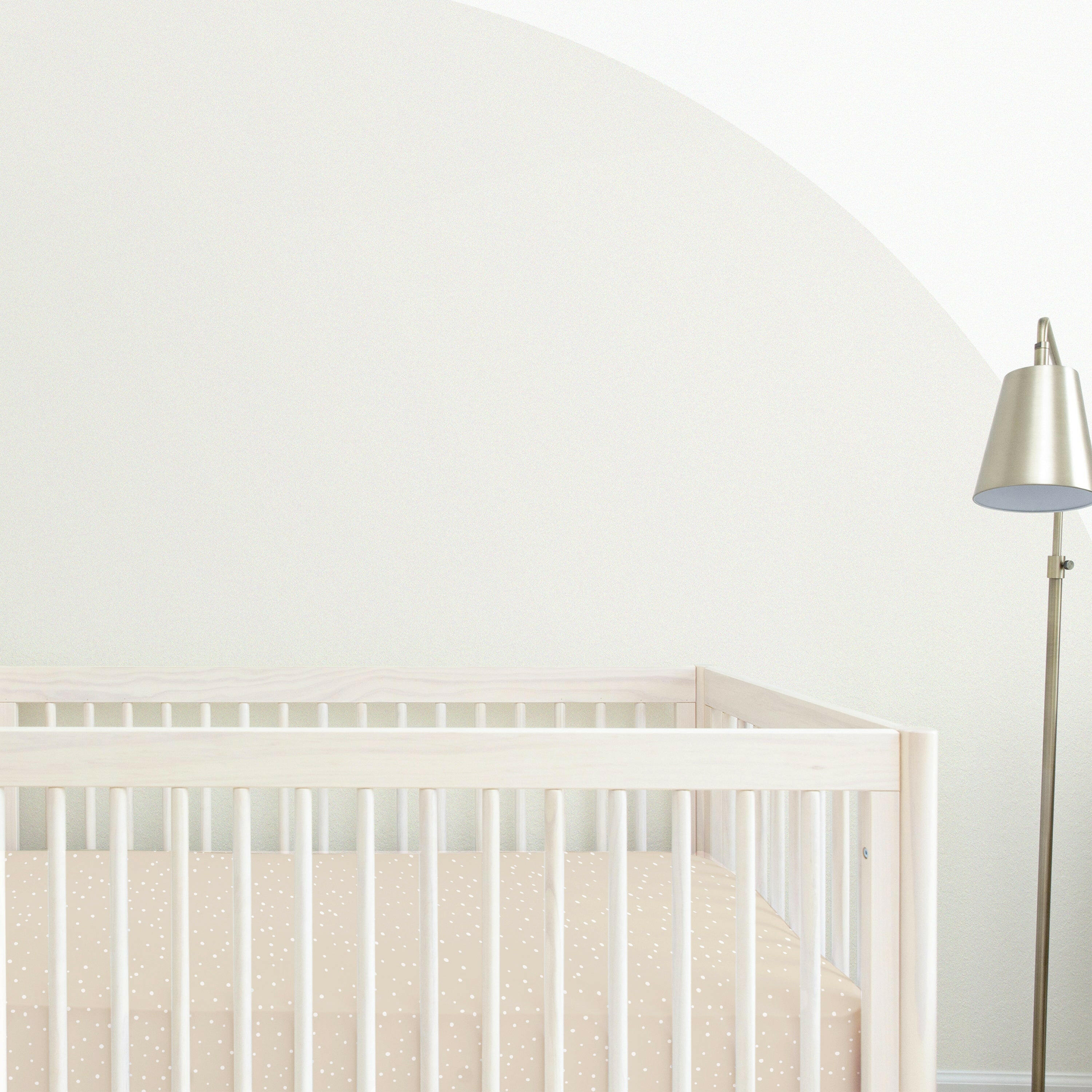 Organic Crib Sheet - Polka Dots Crib Sheet Makemake Organics