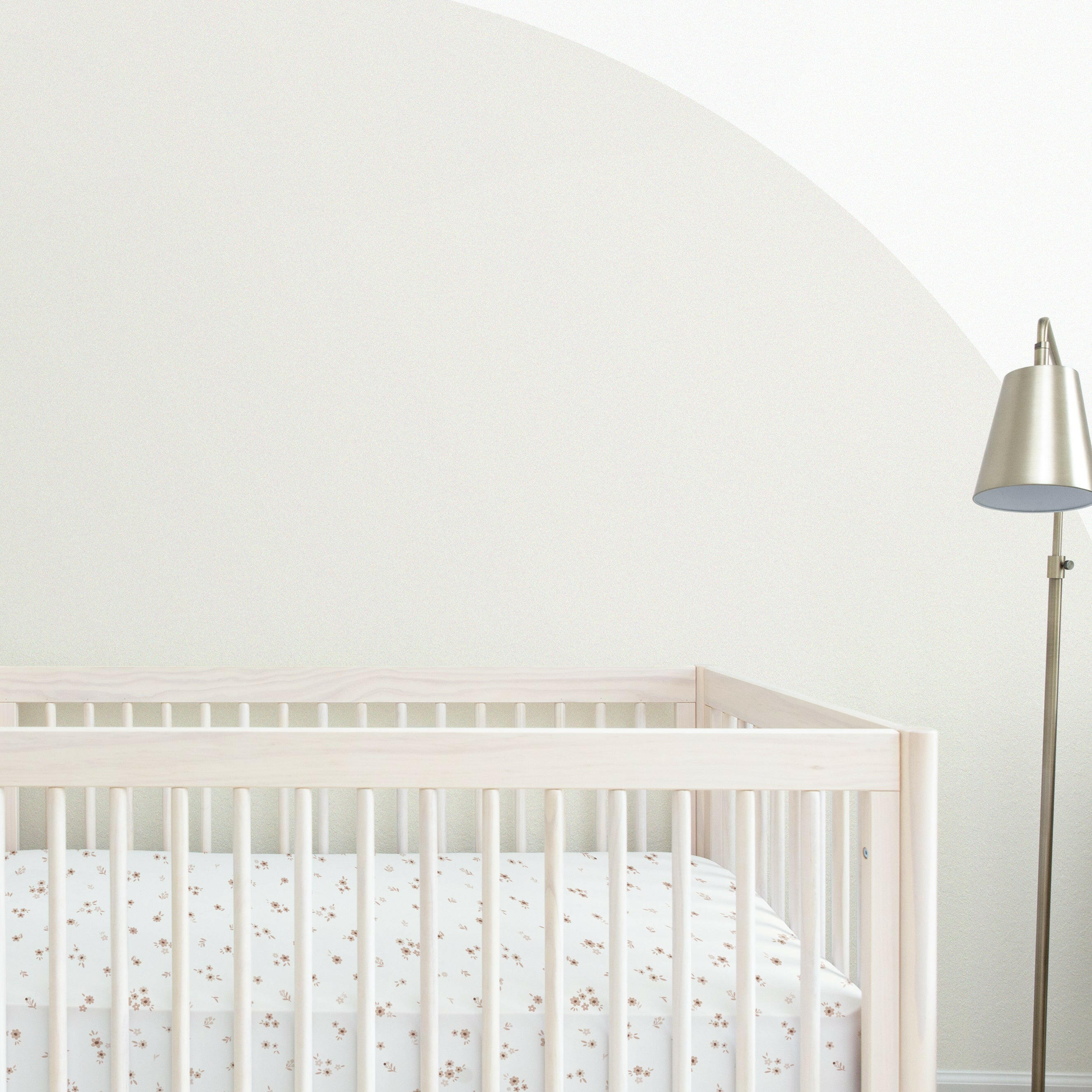 Organic Crib Sheet - Bloom Crib Sheet Makemake Organics