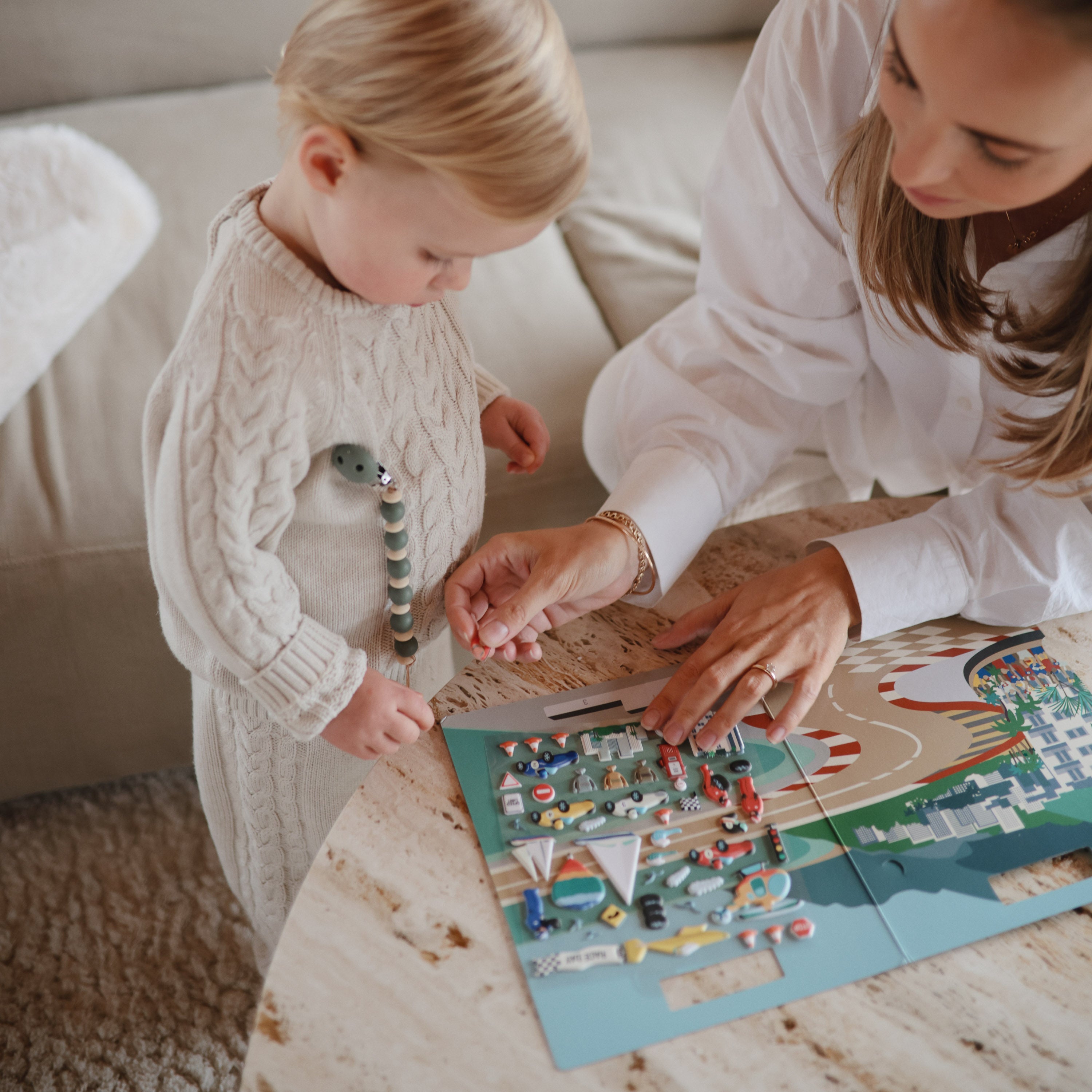 Reusable Sticker Set (Race Cars) Sticker Set Mushie