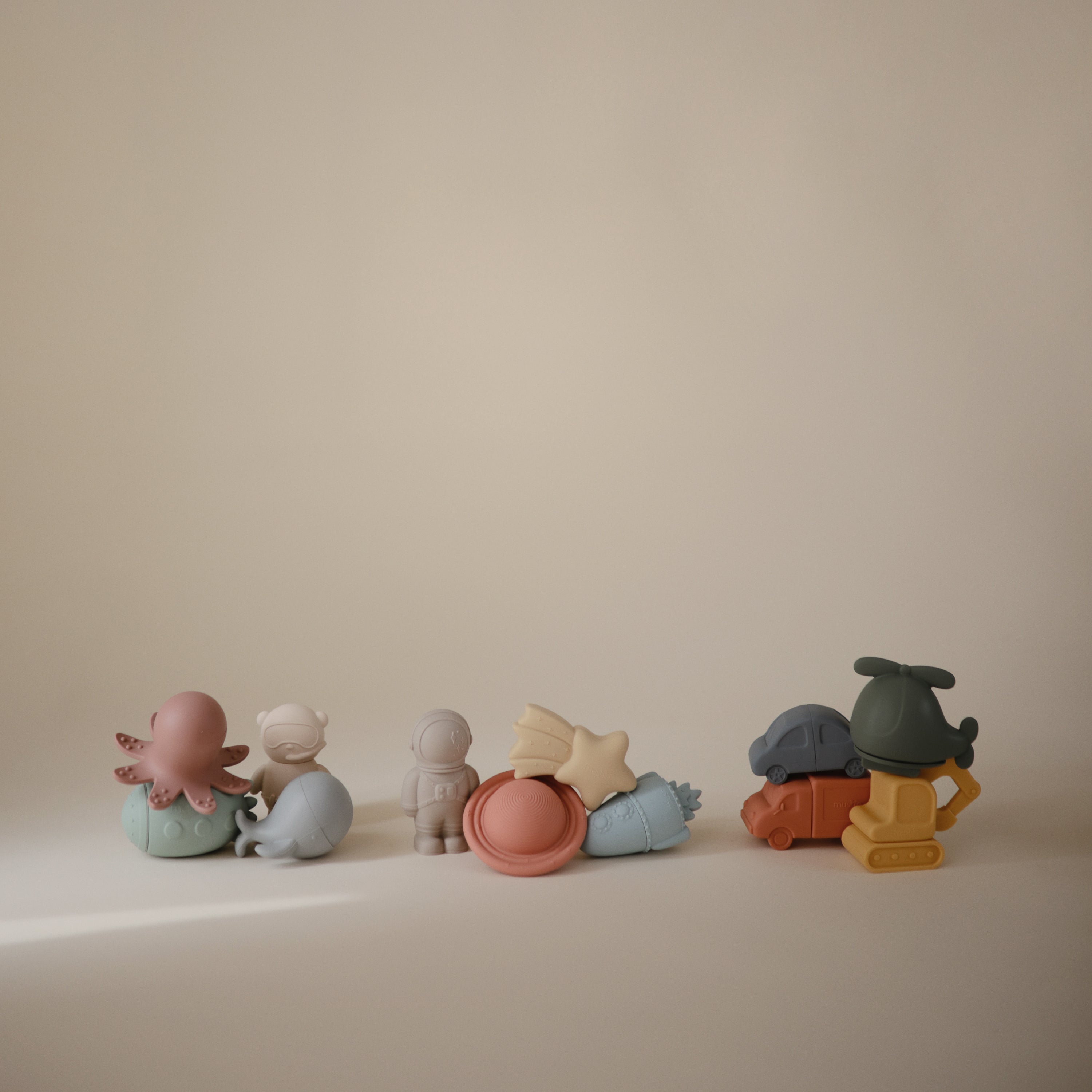 Space Mold Free Bath Play Set - 4 Pack Bath Play set Mushie