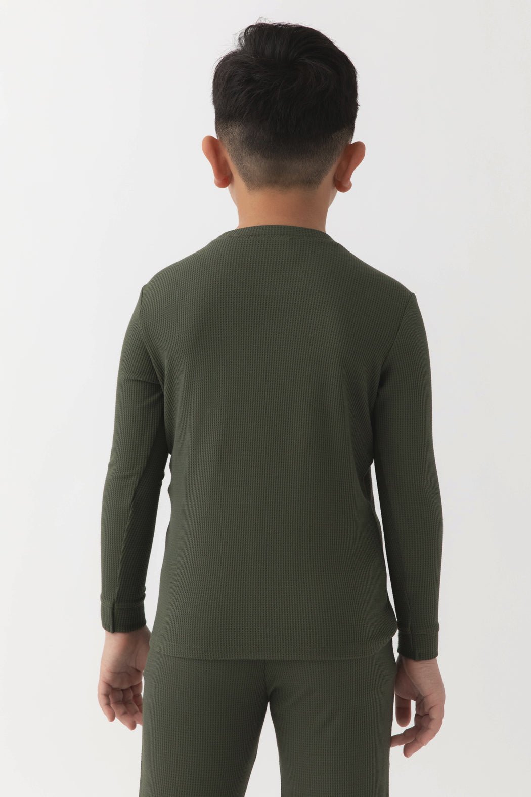 Children's Bamboo Waffle Knit Base Layer Long Sleeve - Last Chance