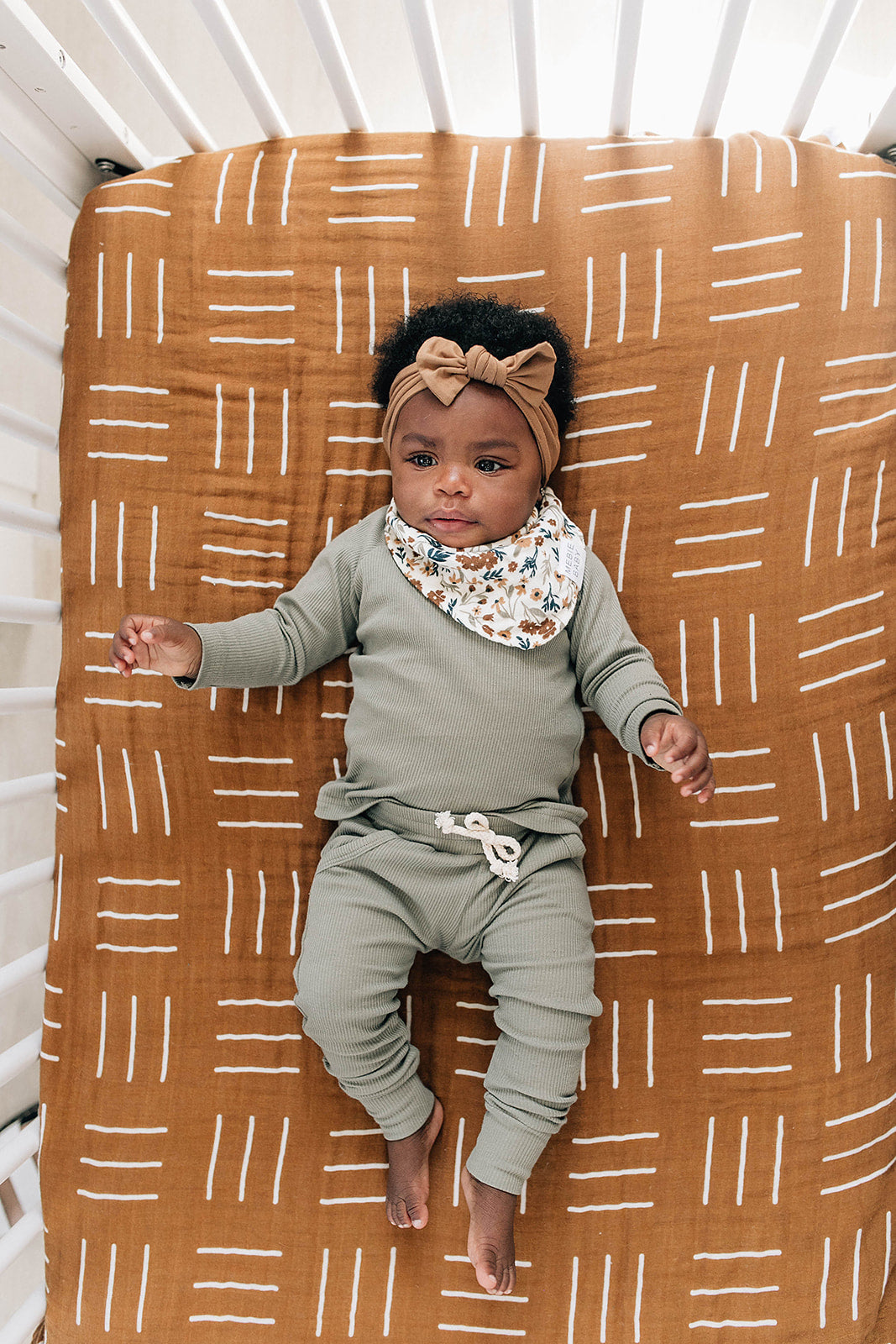 Harvest Floral Muslin Bib Mebie Baby