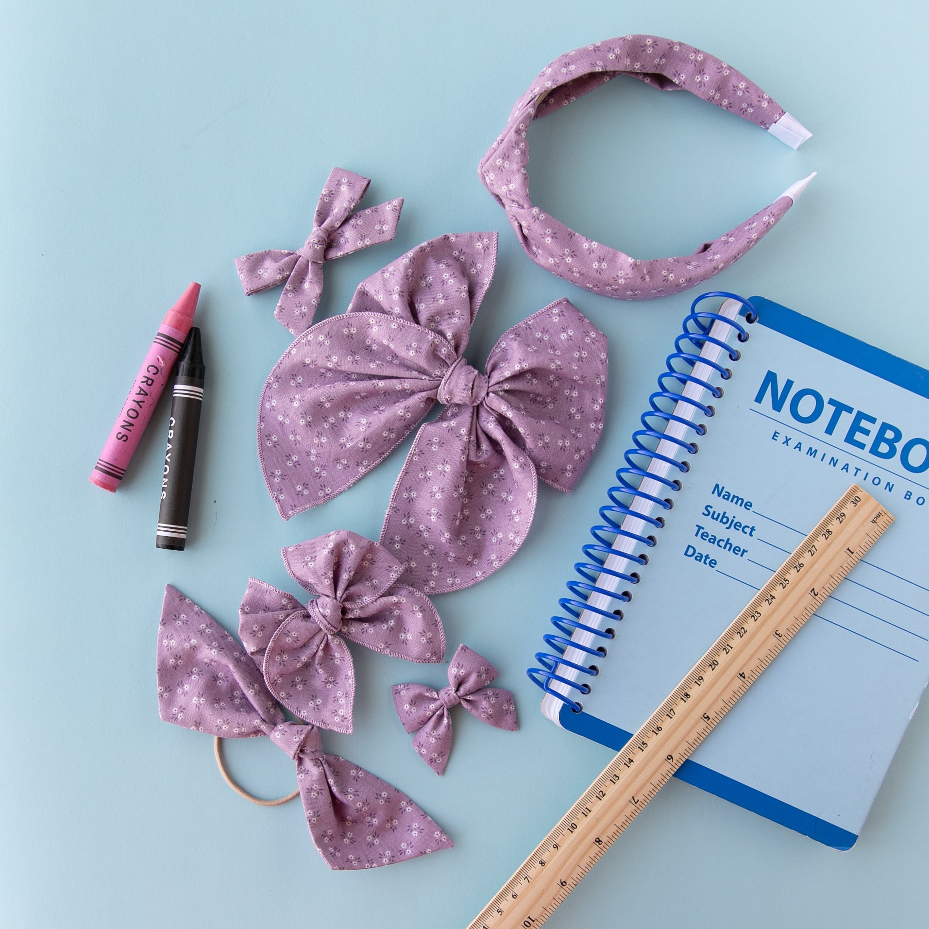 Violet | Pigtail Set - Petite Party Bow
