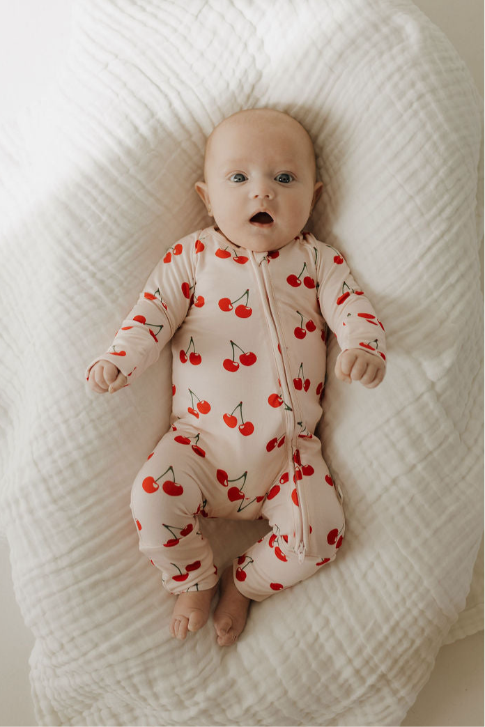 Bamboo Zip Pajamas | Cherry Orchard