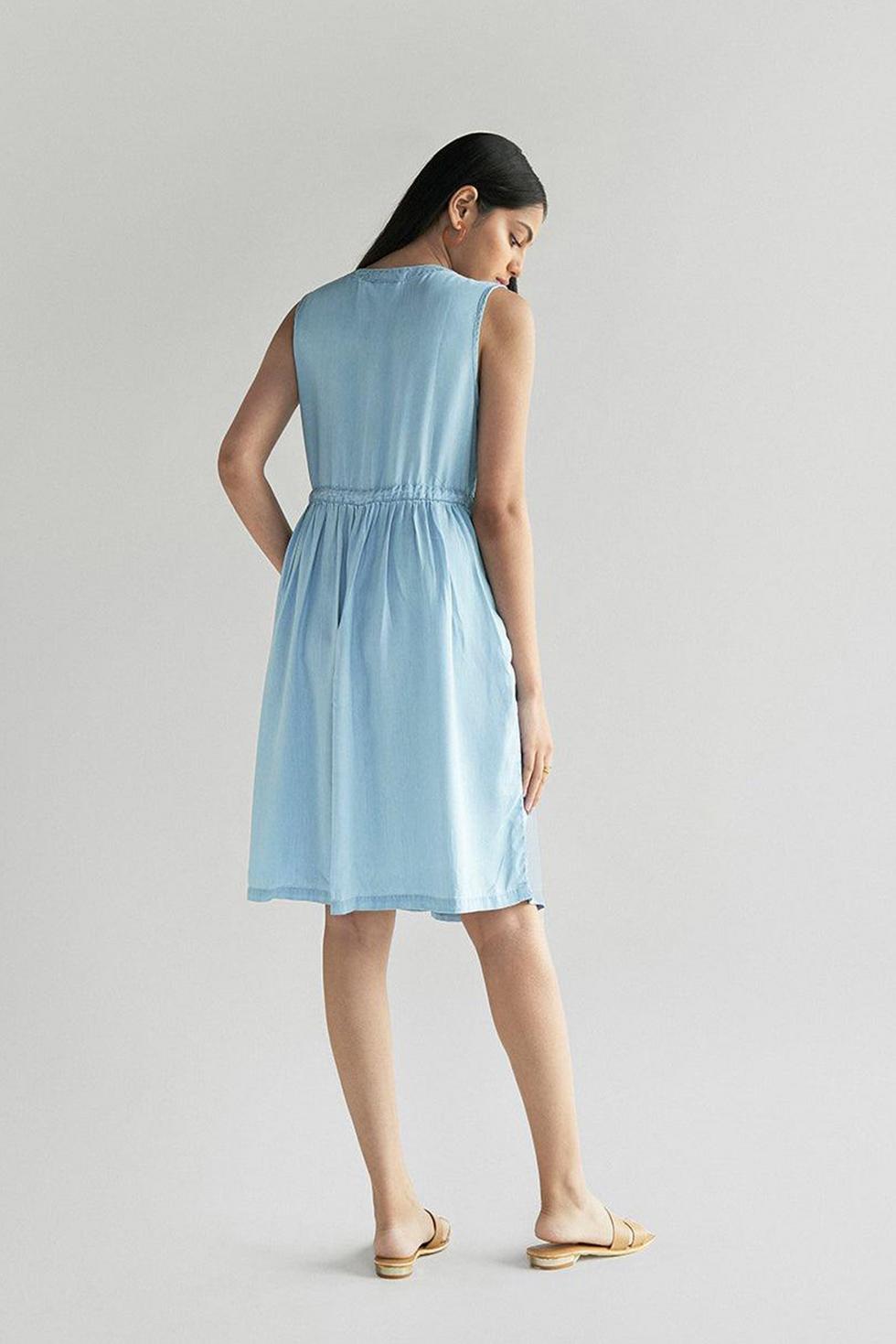 Pina Colada Dress - Ocean Blue