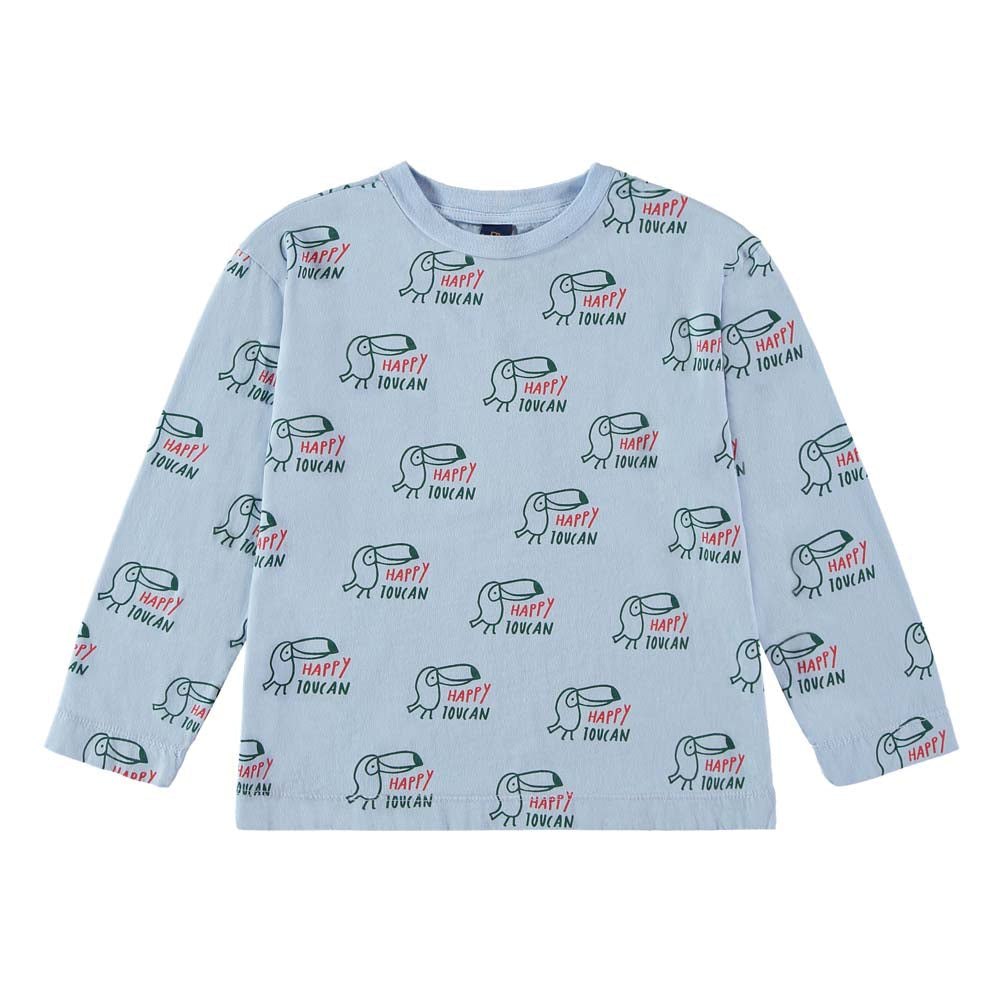 T-Shirt Allover Happy Toucan - Light Blue