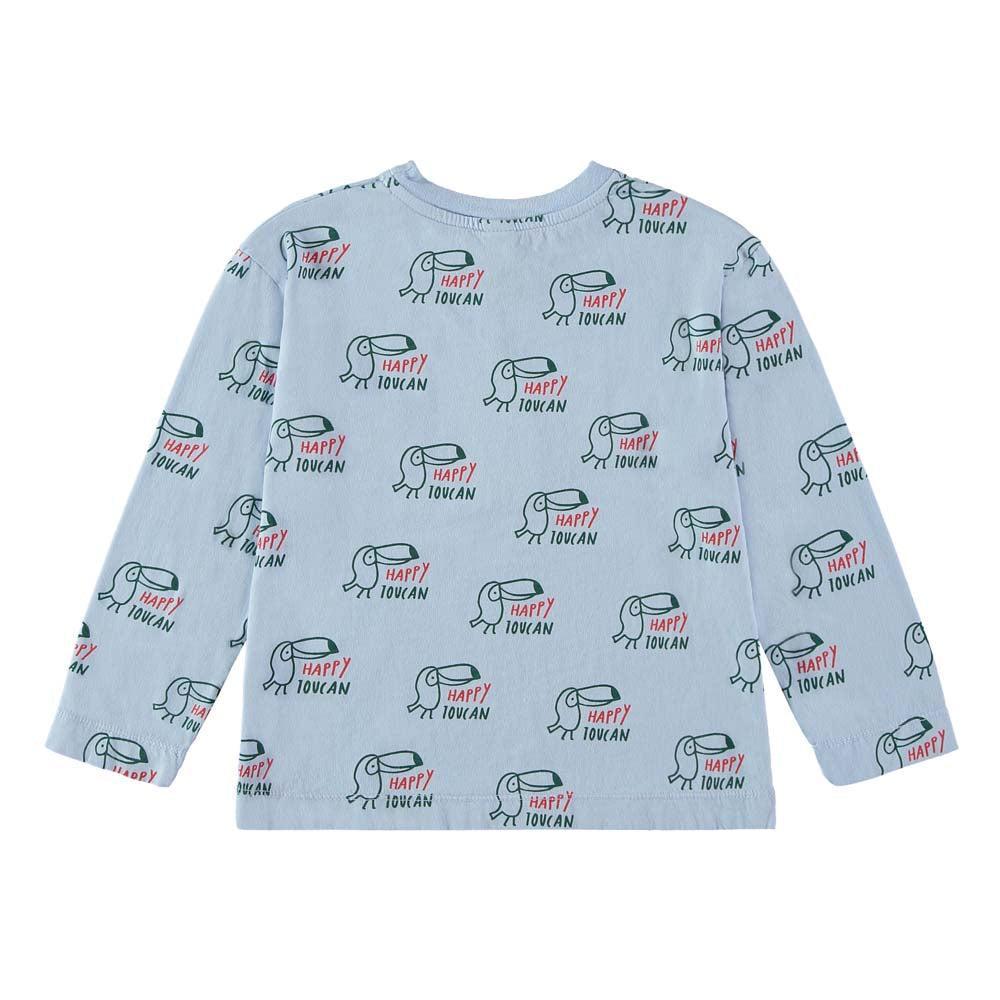 T-Shirt Allover Happy Toucan - Light Blue
