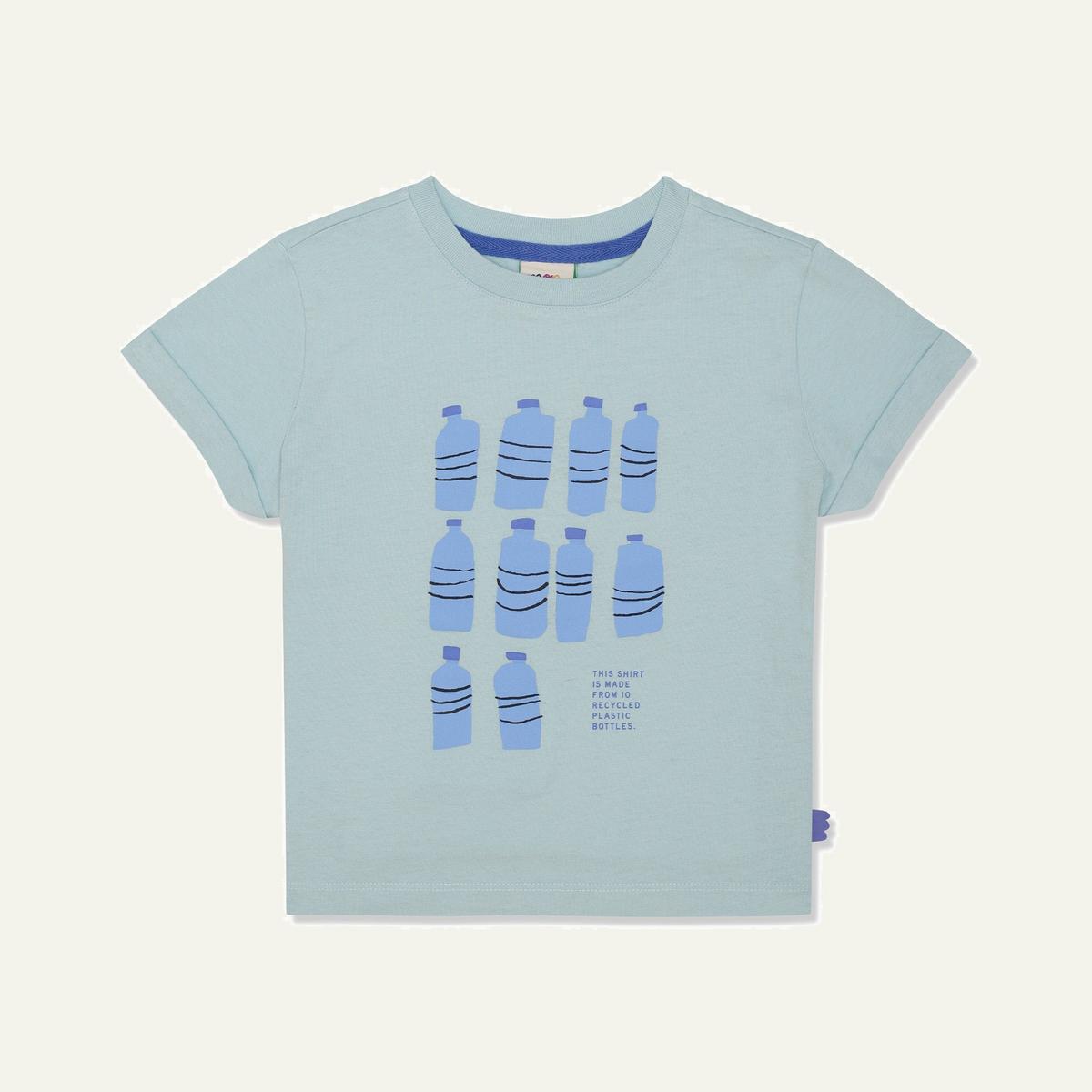 Recycled Cotton Ten Bottle Kid T-shirt - Sterling Blue/della Blue - FINAL SALE