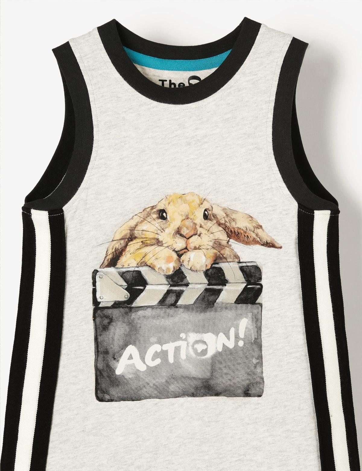 Organic Tank Top Midi Dress - Clapper Bunny