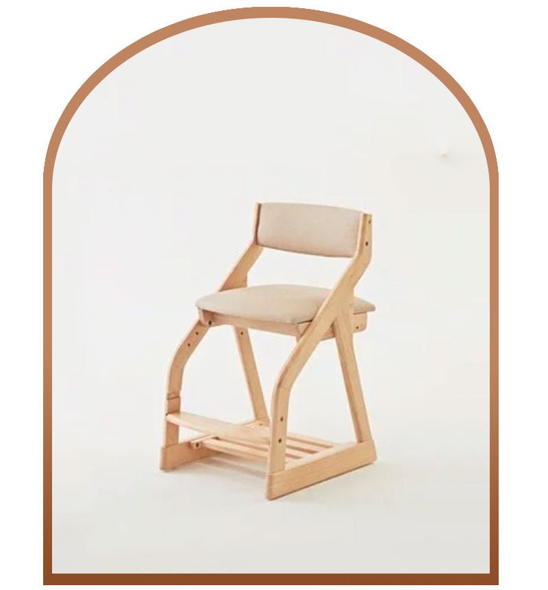 Calla Adjustable Solid Wood Chair for Kids - 4 Height Settings, Easy-to-Clean Fabric MesaSilla USA