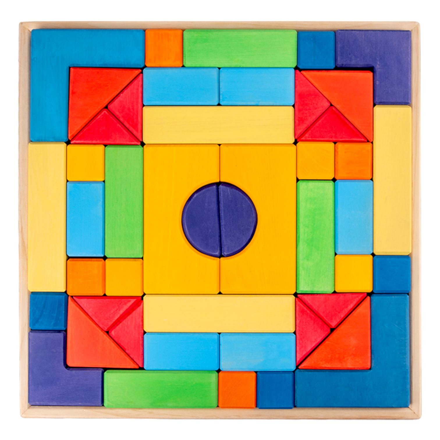 **Pre-Order (Ships in 2–3 Weeks)**46 Pcs STAINED Large Basic II Building Block Set with Storage Tray