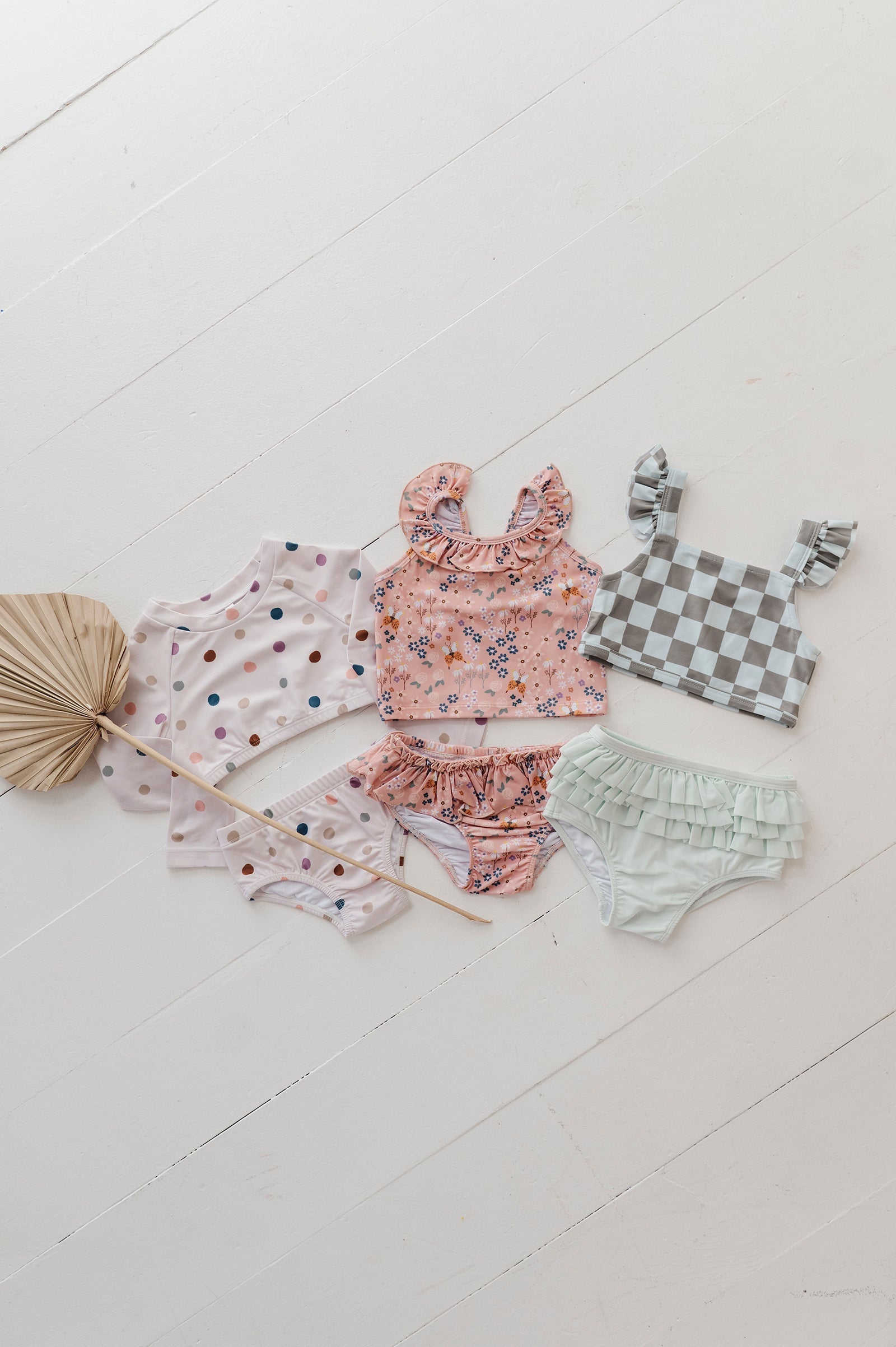 Girl's Two-Piece Crop Swimsuit