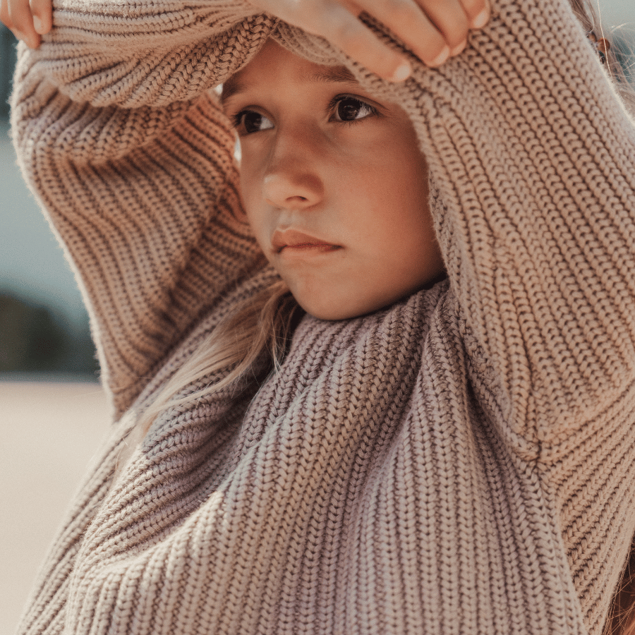 The Chunky Knit Sweater - Mauve