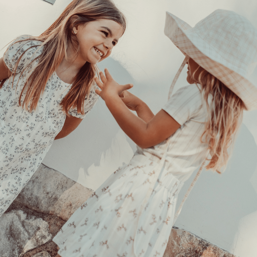 The Printed Short Sleeve Tee - Mist Stripe