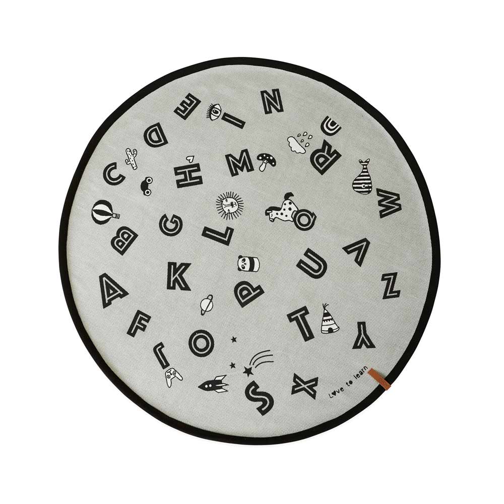 The Alphabet Rug - Light Grey