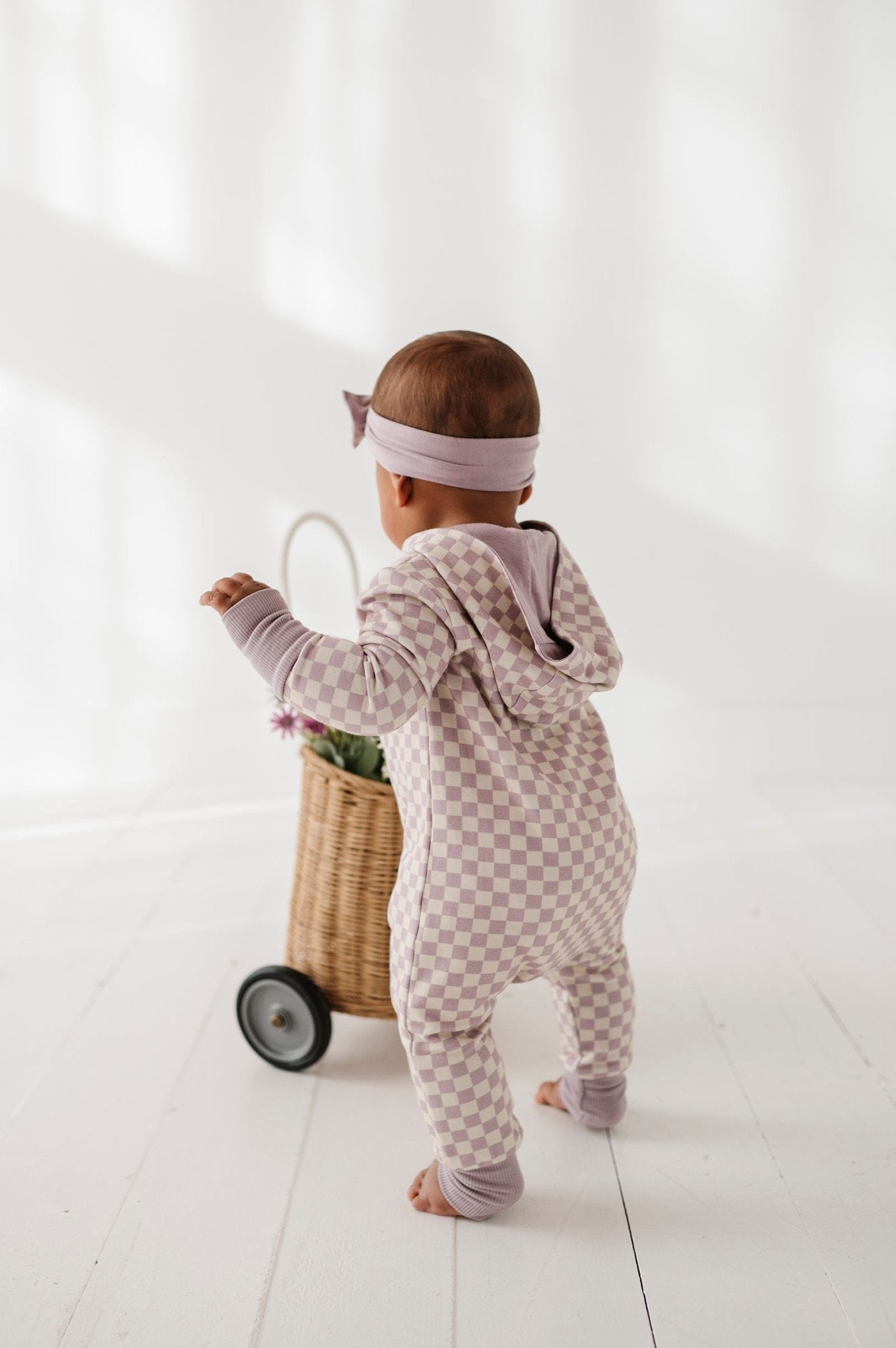 Baby Girl Terry Zip Romper