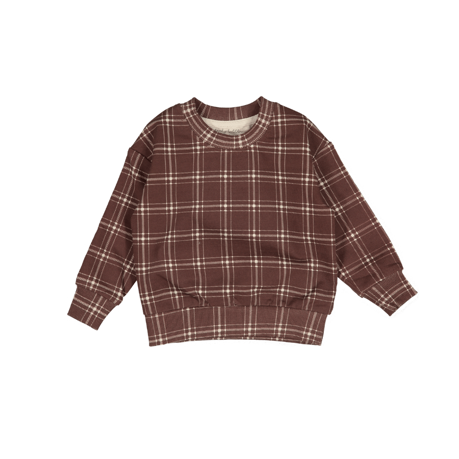 The Printed Sweatshirt - Rustic Check