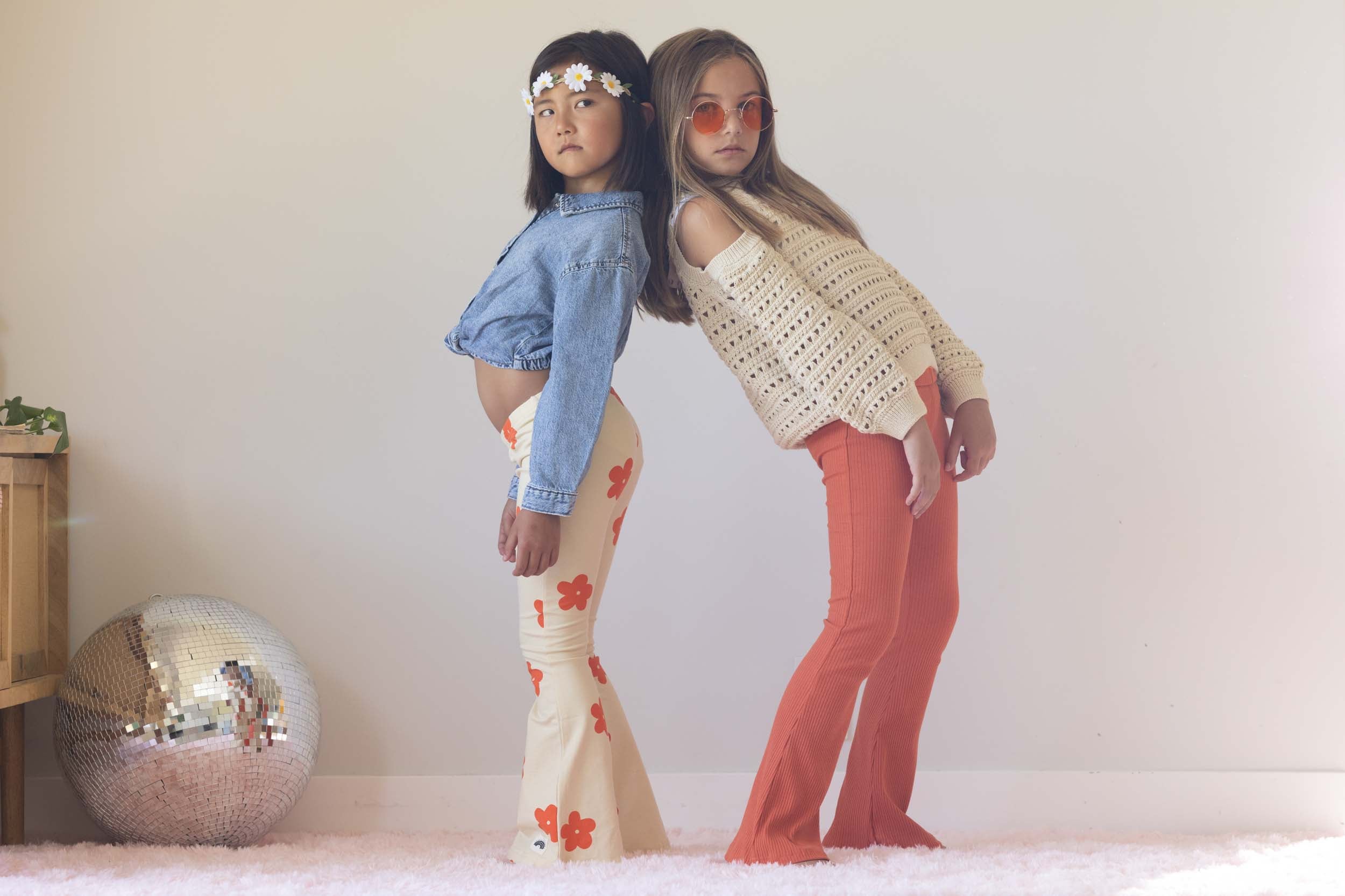 Flared Leggings - Rust