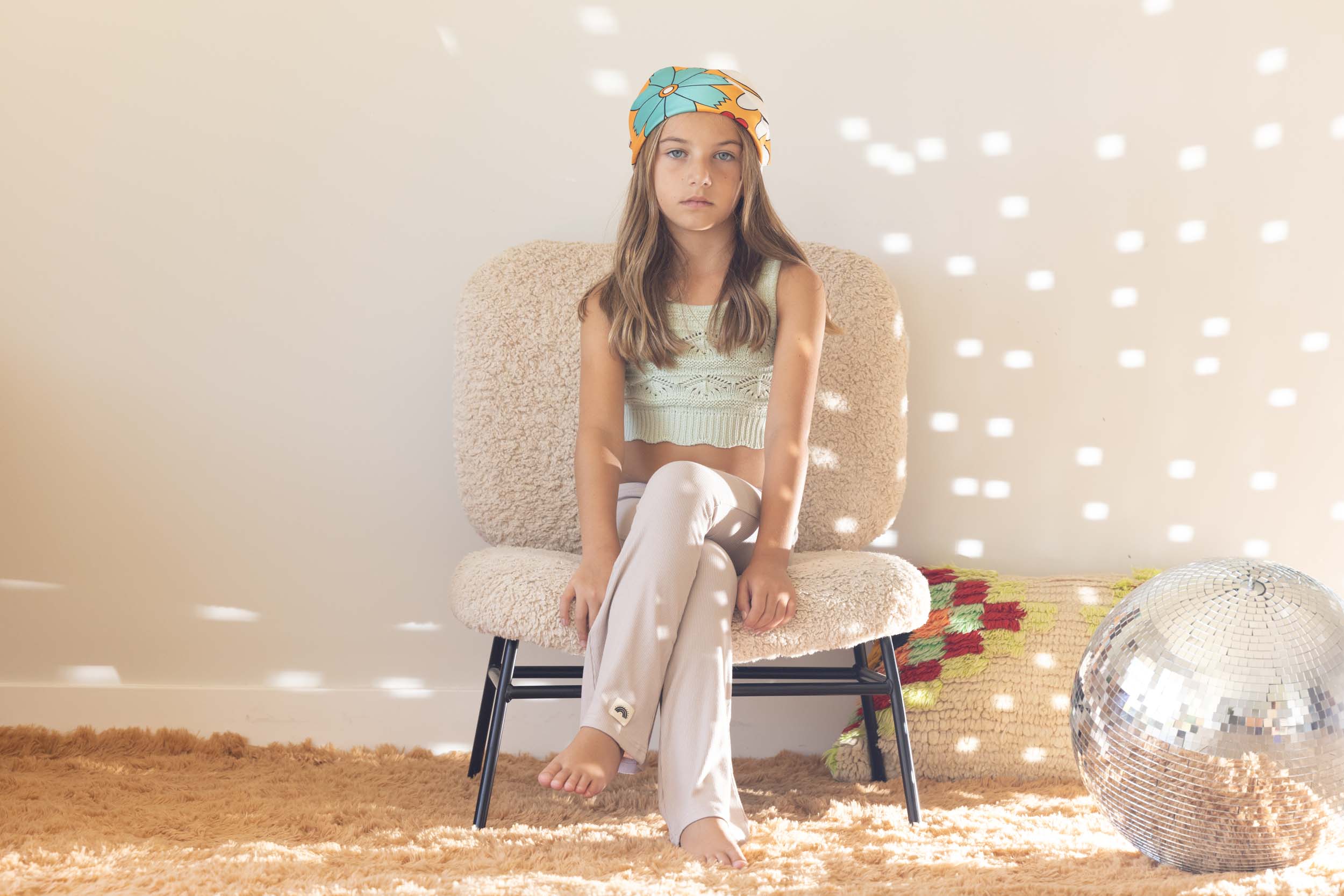 Flared Leggings (Lightweight) - Beige