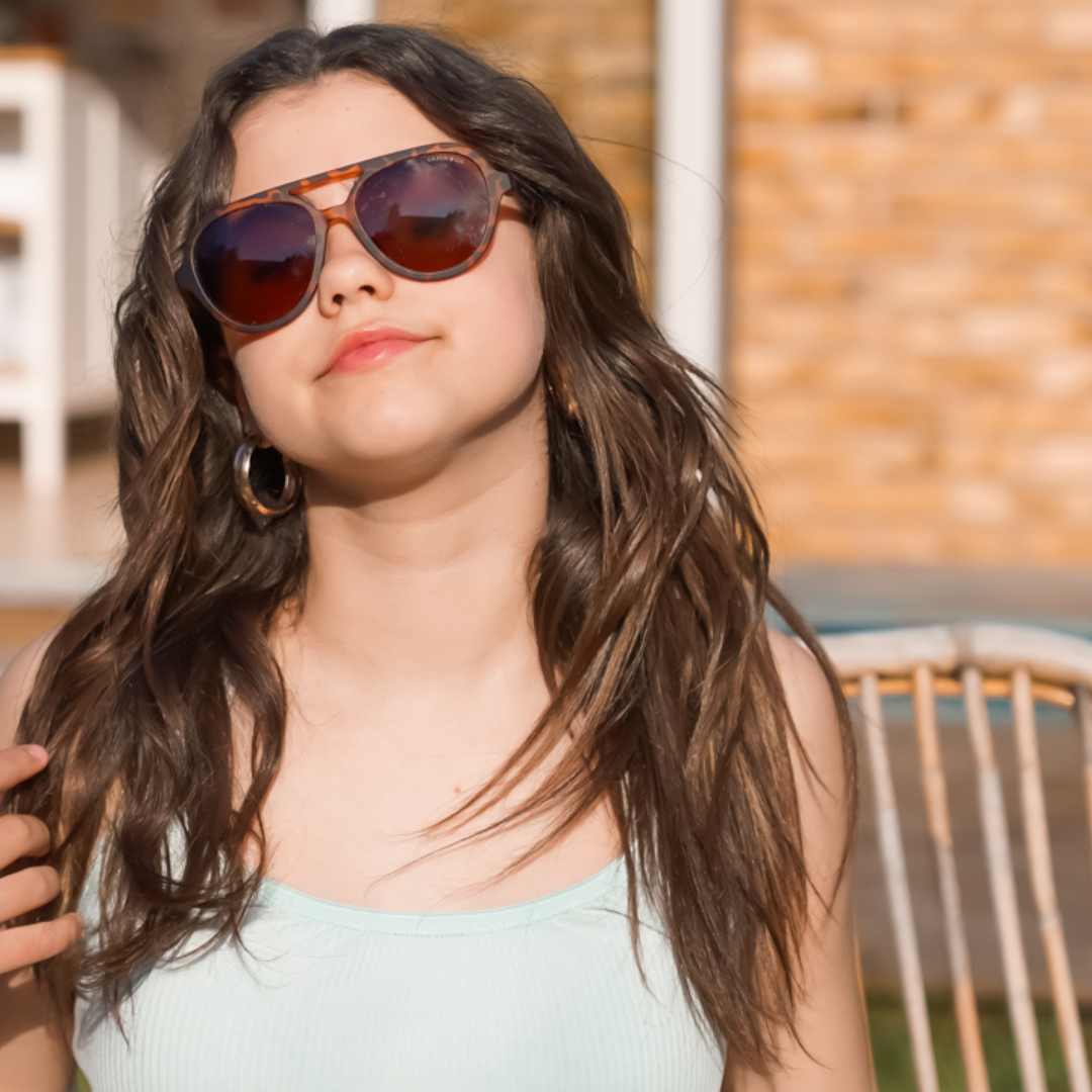 Aviator | Polarized Sunglasses | Teen | 9-14 Y | Black