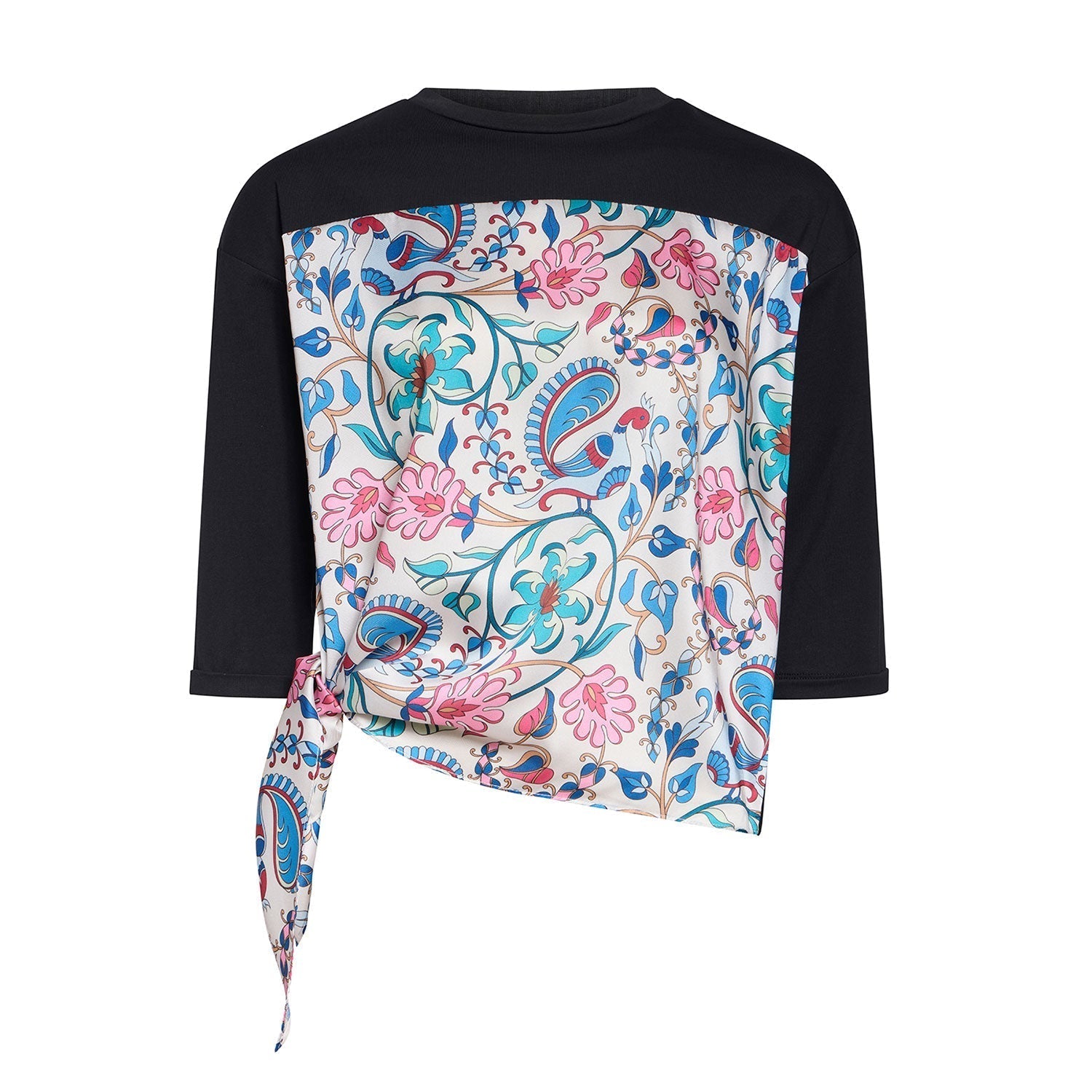 Sandra Top - Black Paisley