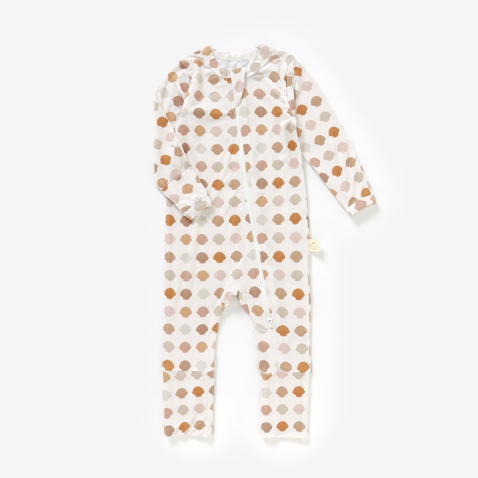 Bamboo Zip Pajamas - SHELL Pajamas Consciously Baby Newborn