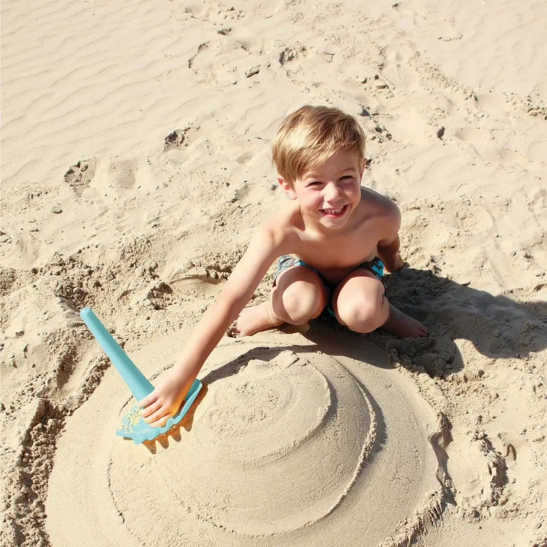 Triplet 4-in-1 Sand Tool – Kids Shovel, Rake, Sieve & Water Funnel