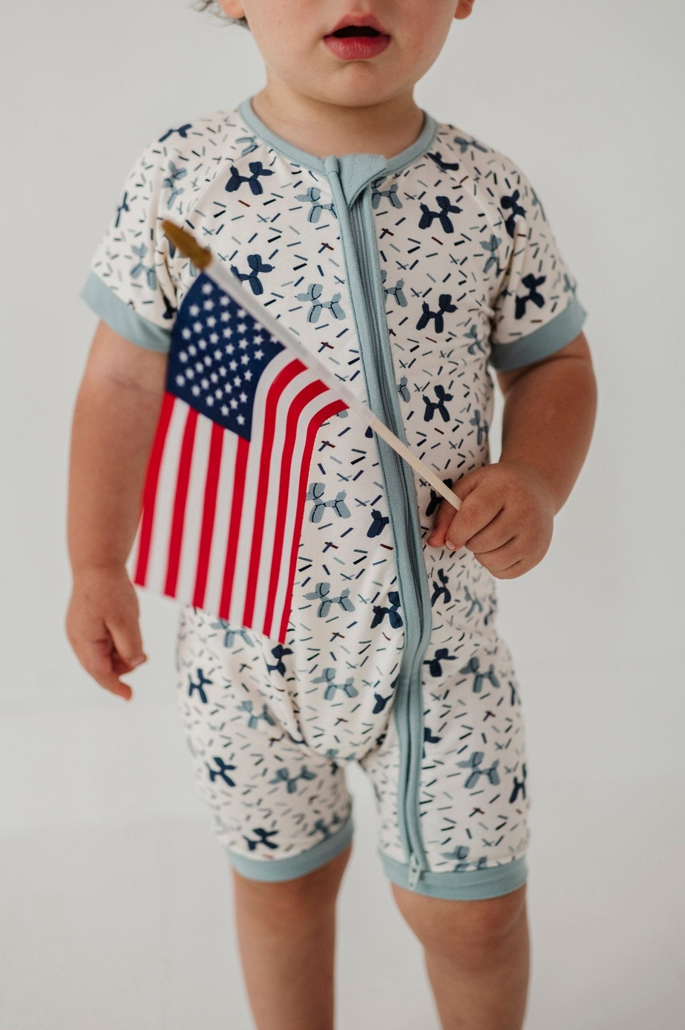 Baby Boy Summer Zip Romper