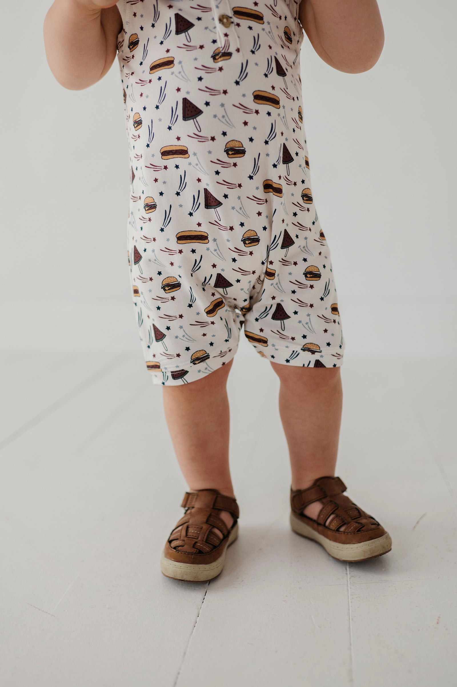 Boy's Sleeveless Romper