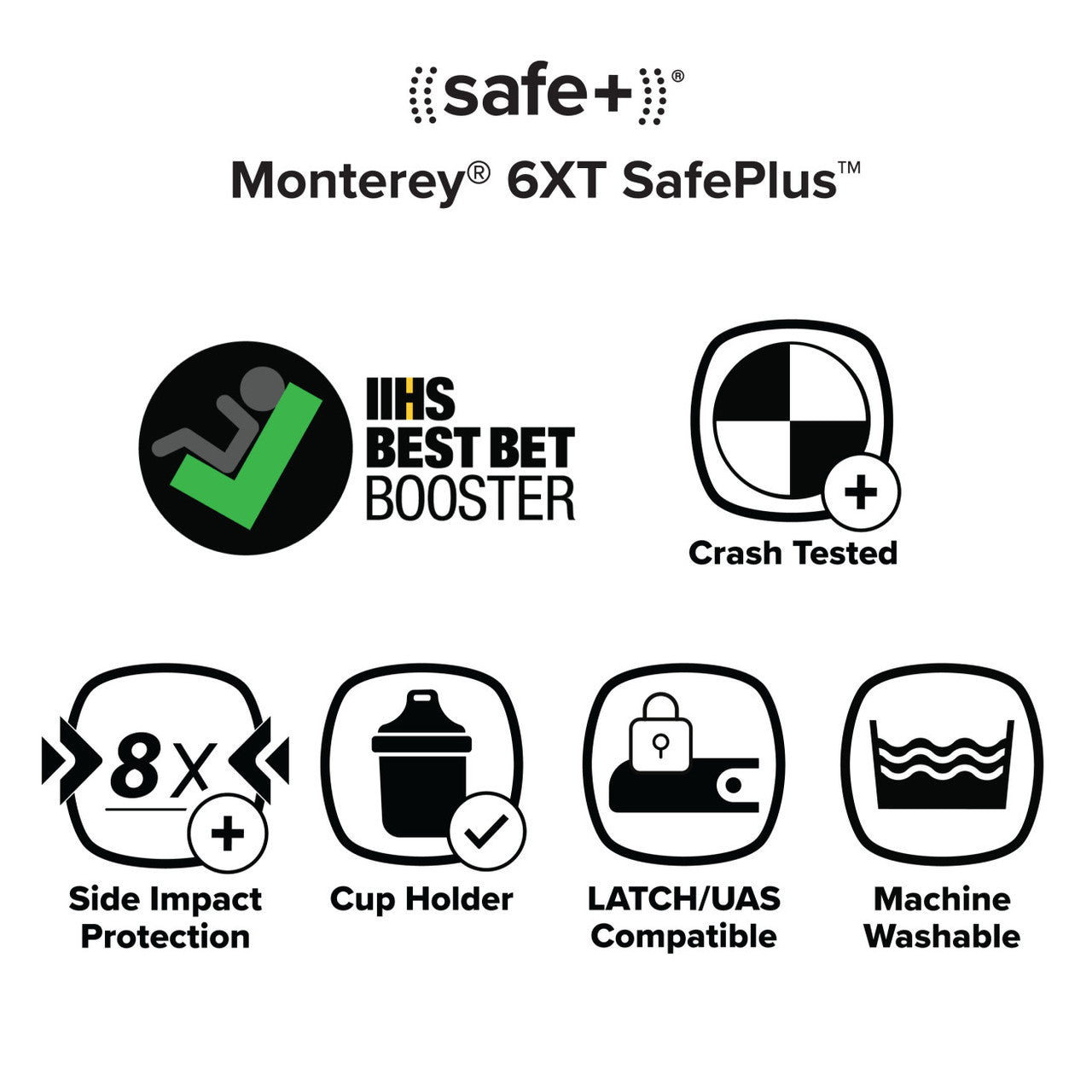 Monterey® 6XT SafePlus® High-Back Booster Seat
