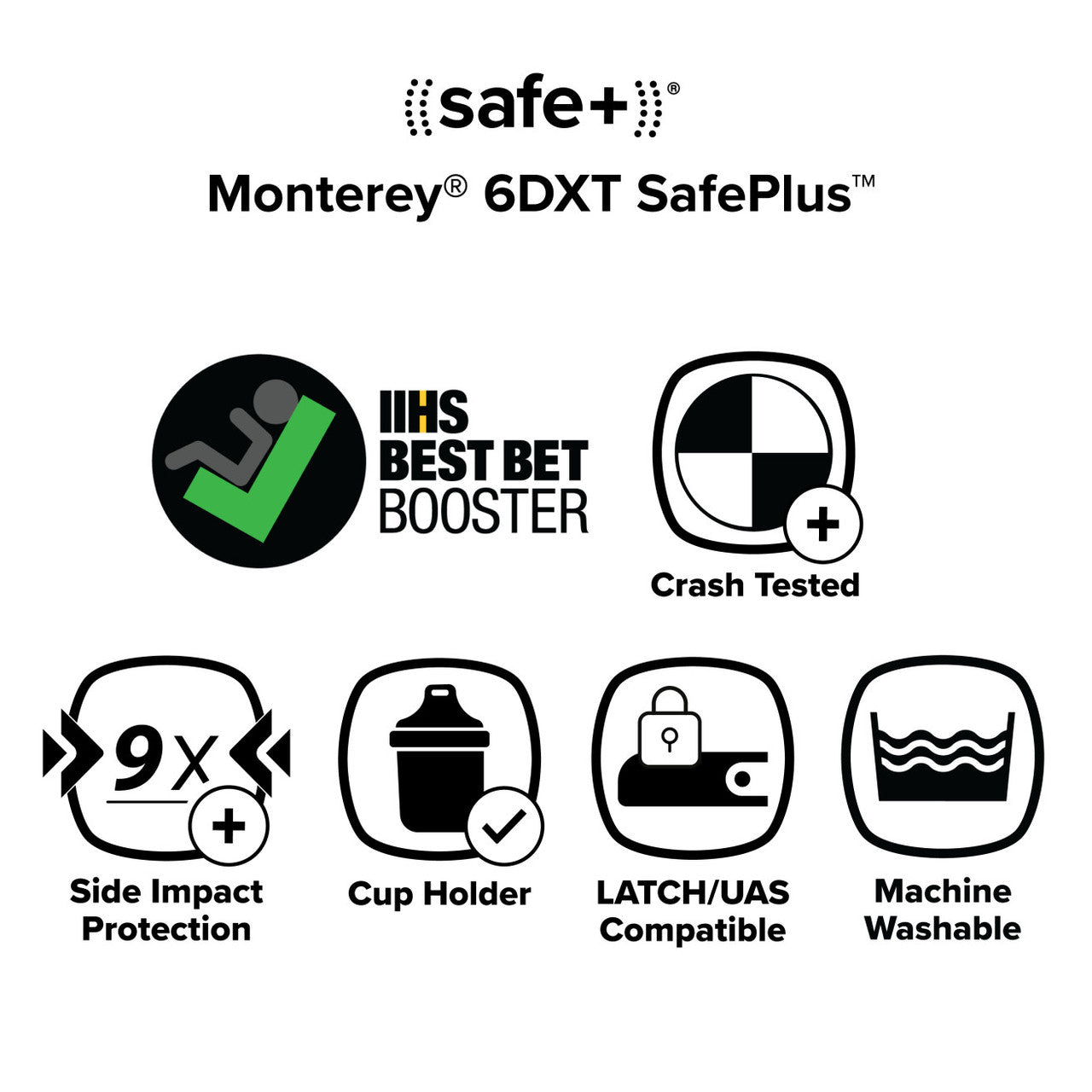 Monterey® 6DXT SafePlus® High-Back Booster Seat