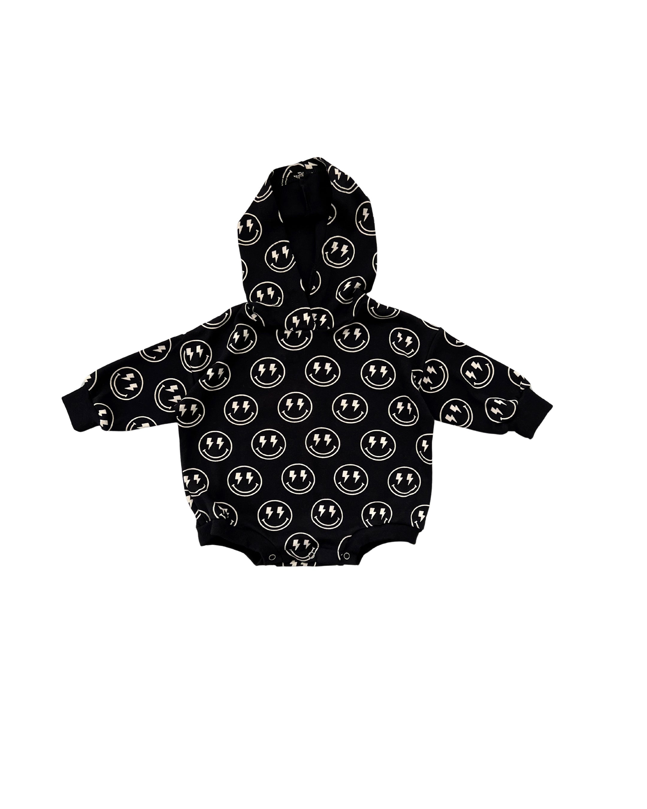 Hooded Bubble Romper | Electric Smiley