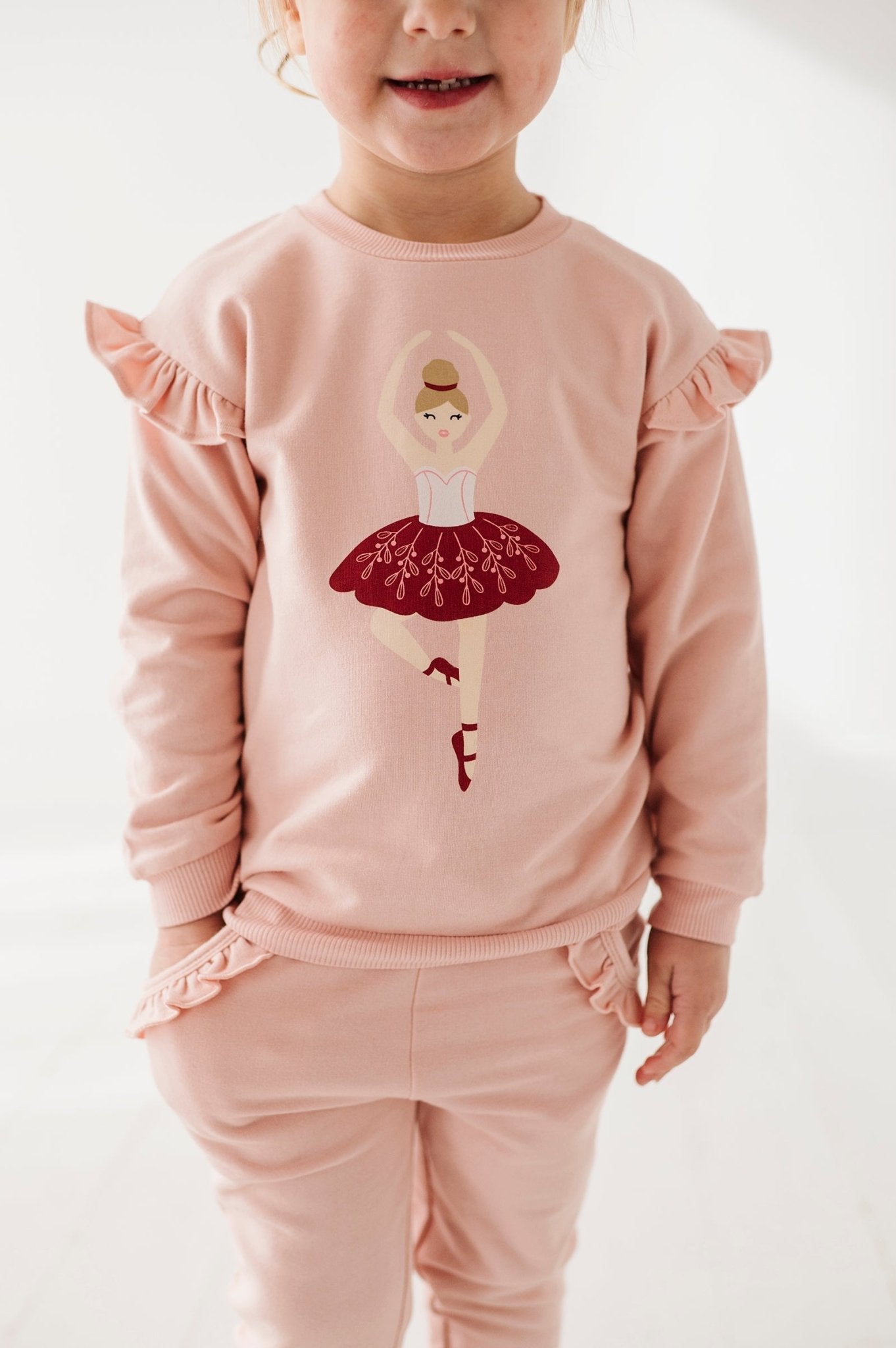 Girl's Ruffle Sweatshirt