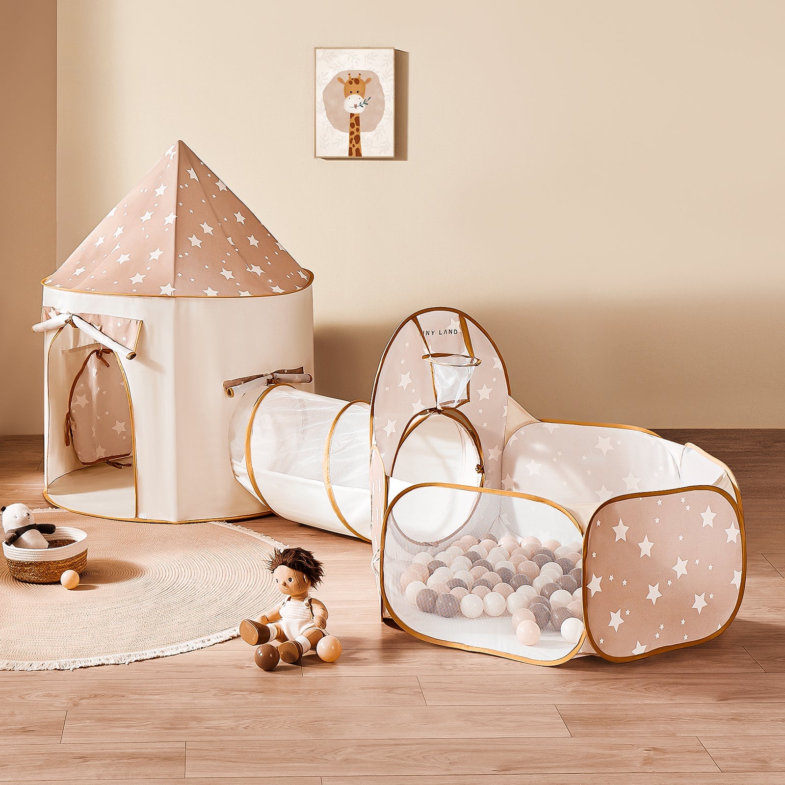 Tiny Land® Adventure 3-in-1 Play Tunnel & Ocean Ball Set