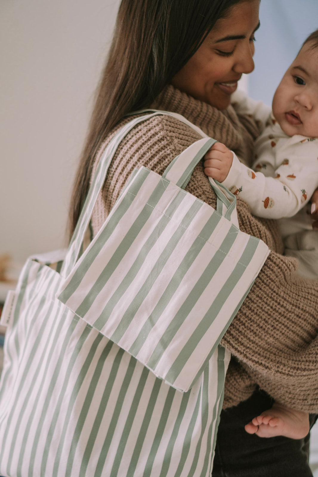 Brave Canvas Tote + Mini Tote Bag Set
