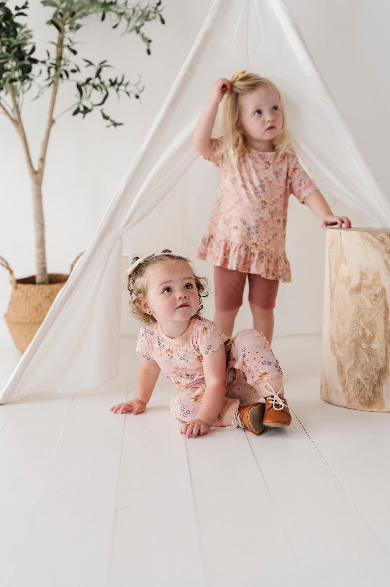 Girl's Short Sleeve Peplum Top