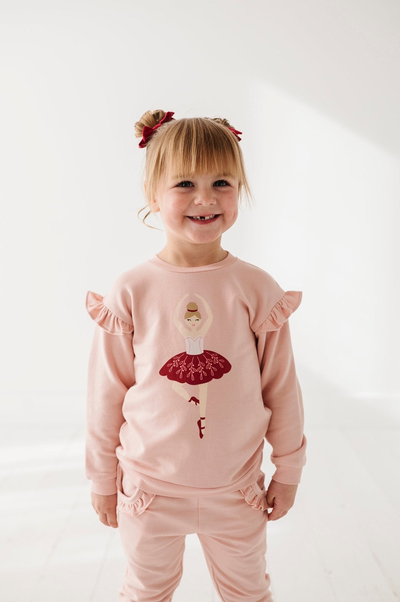 Girl's Ruffle Sweatshirt